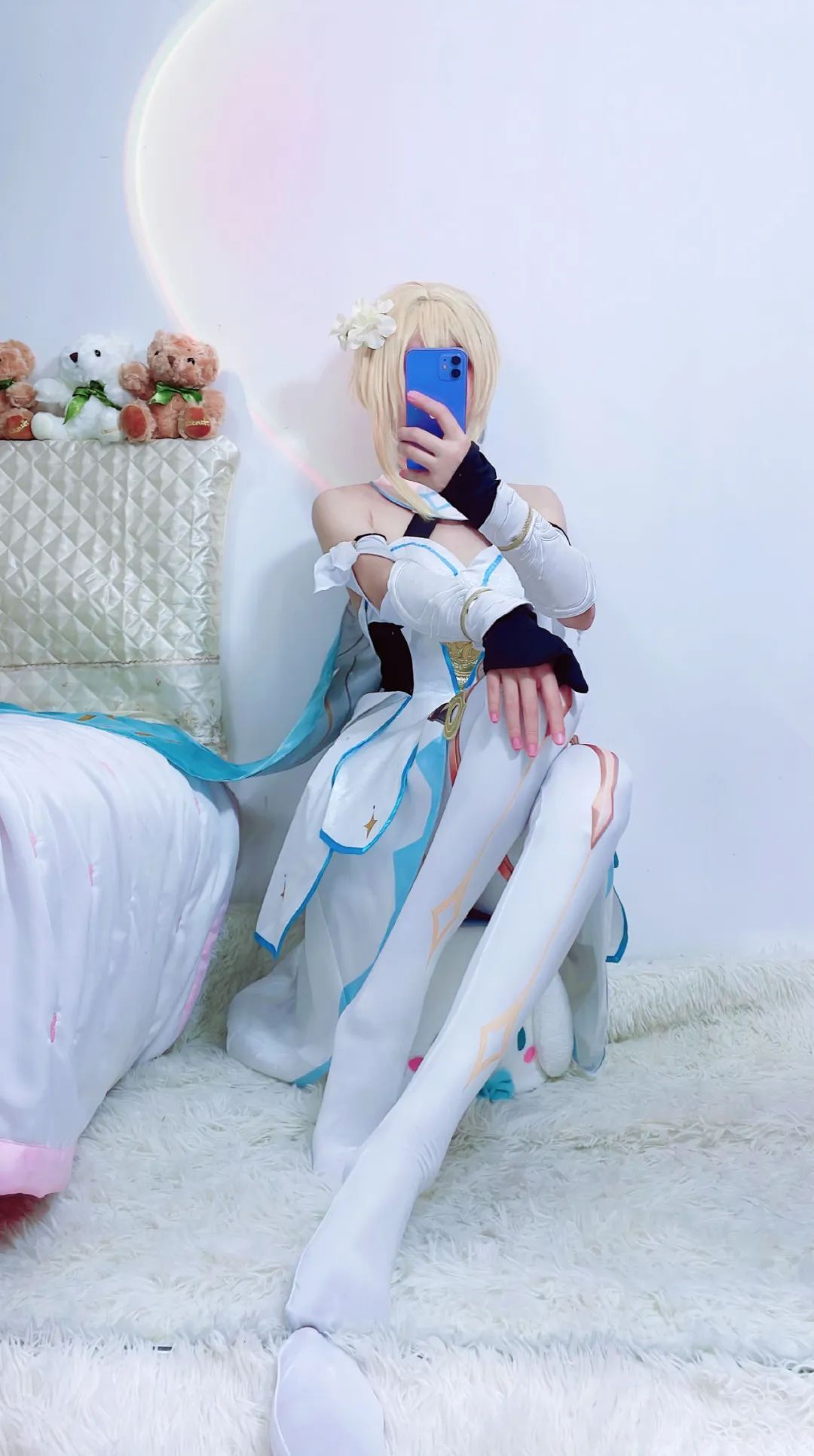 原神cos：黑丝+短裤，制服申鹤太顶了！泳装神子，女仆甘雨，小厨娘雷神让人狂喜！