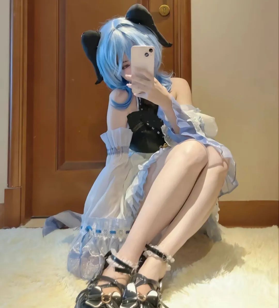 原神cos：黑丝+女仆装，申鹤太美了！和服绫华，JK雷神，清凉女仆装甘雨，白丝荧妹是真的顶！