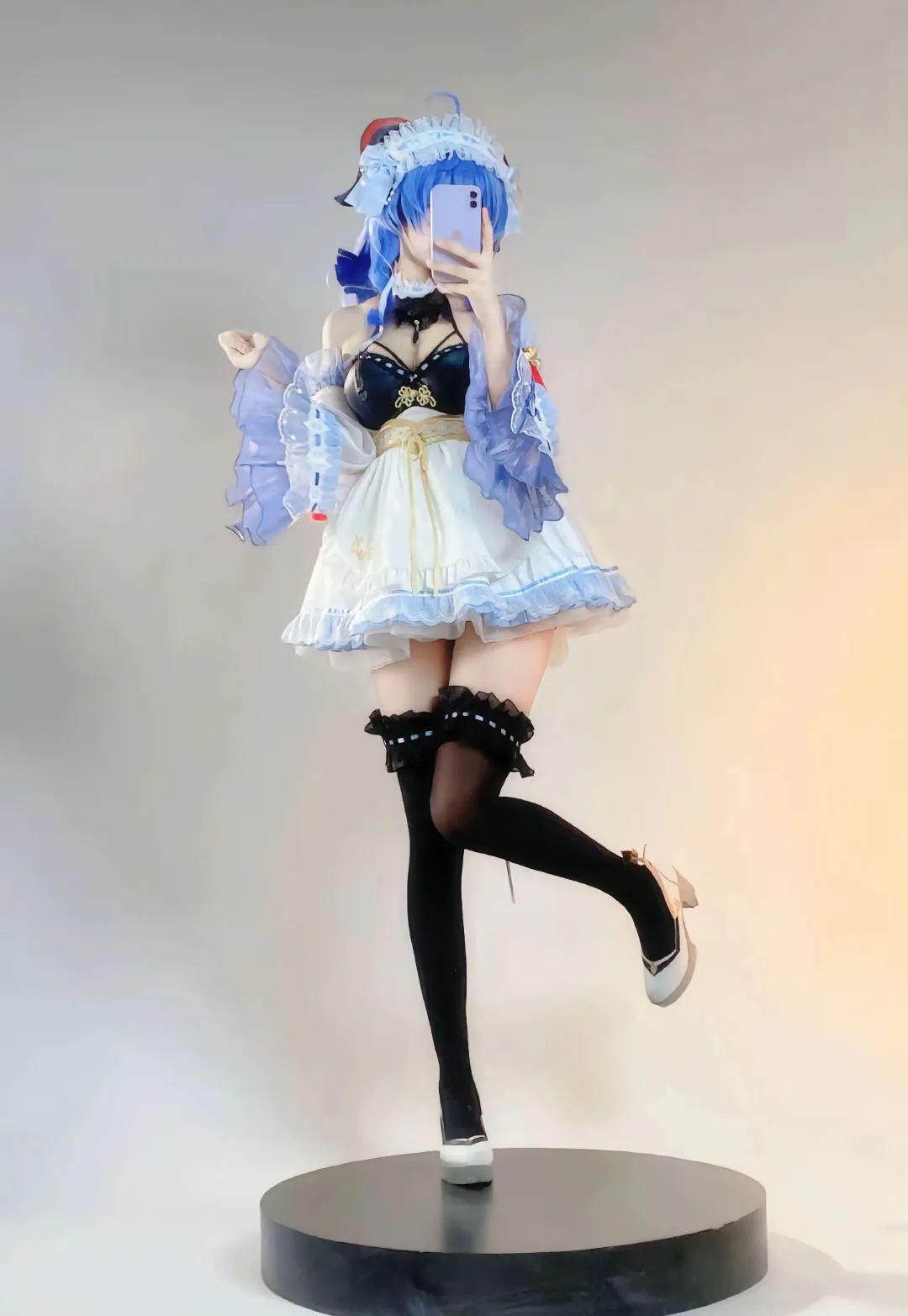 原神cos：白丝+护士装，刻晴让人狂喜！黑丝旗袍甘雨，ol制服雷神，双马尾女仆莫娜！
