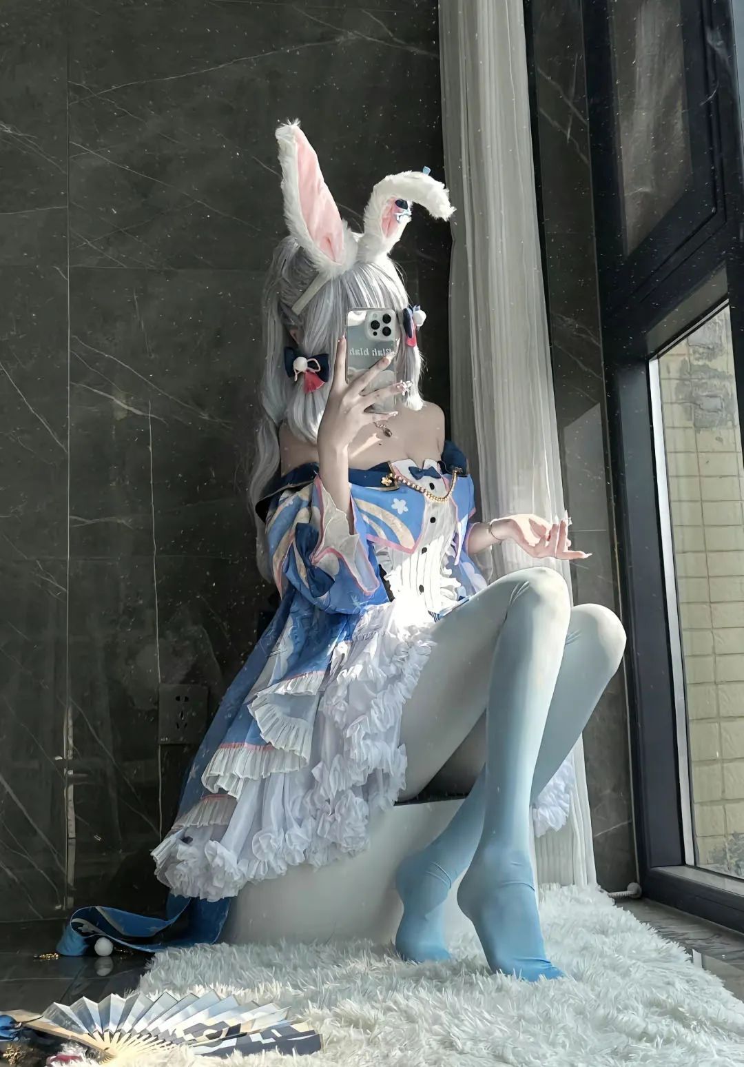 原神cos：黑丝+超短裙，制服雷神太顶了！泳装绫华真绝了，女仆申鹤，白丝刻晴太好看了！