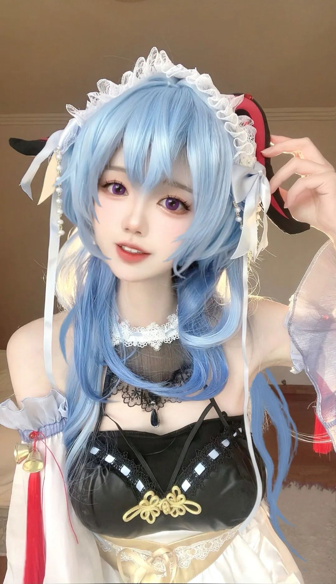 原神cos：白丝+婚纱，刻晴美爆了！JK绫华，女仆甘雨，御姐申鹤果然好看！