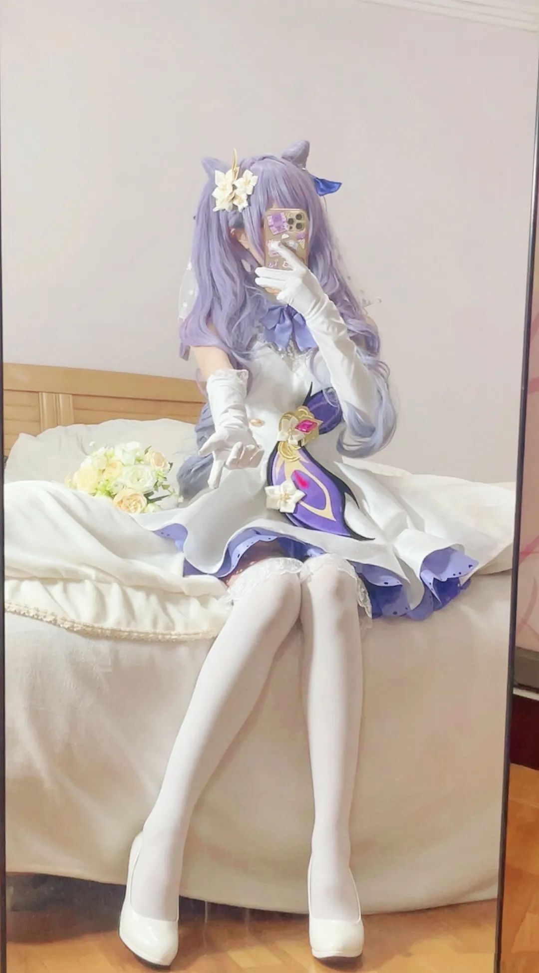 原神cos：白丝+婚纱，刻晴美爆了！JK绫华，女仆甘雨，御姐申鹤果然好看！