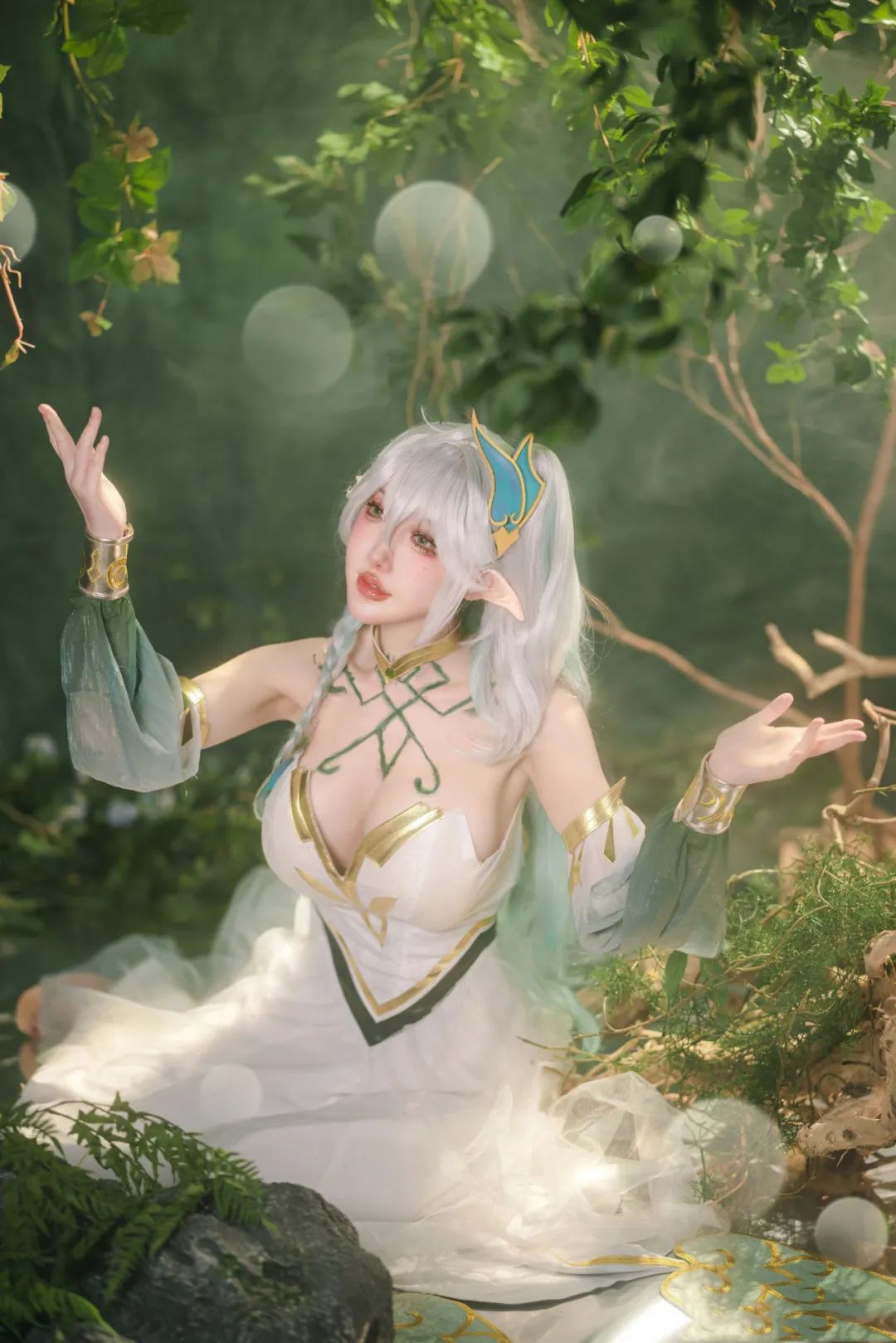原神cos：白丝制服刻晴太好看了！御姐申鹤旗袍！大草神，雷神女仆装，泳装神子我爱了！