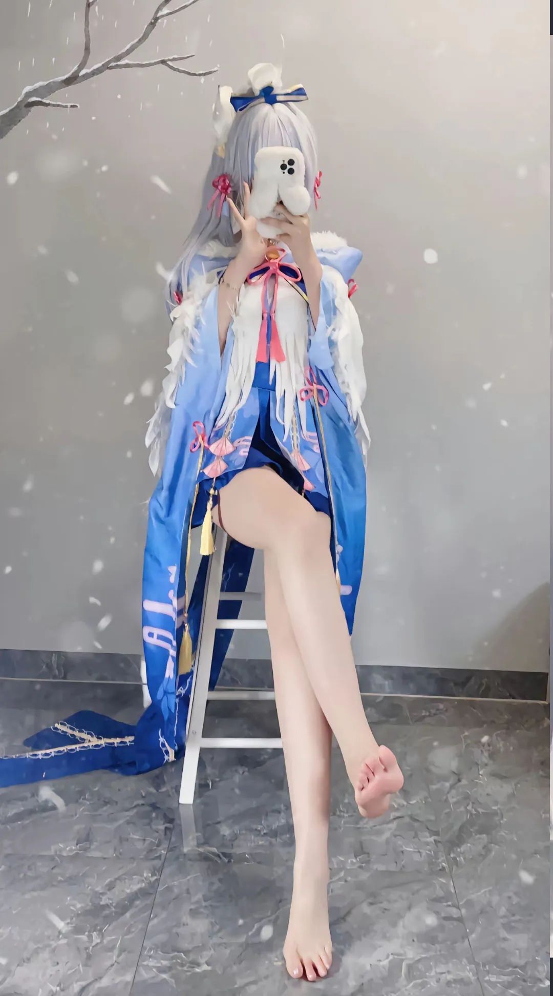 原神cos：睡衣雷神，泳装优菈太美了！白丝婚纱绫华！黑丝旗袍申鹤，单边白丝刻晴让人狂喜！