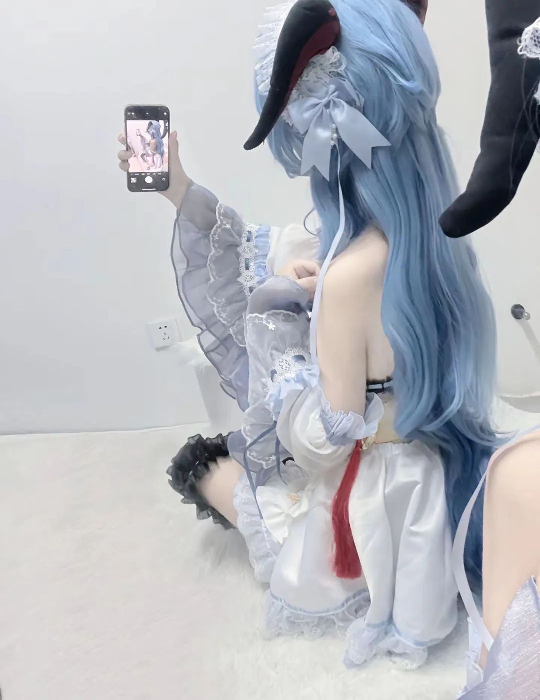 原神cos：黑丝+皮裤，兔女郎甘雨太顶了！白丝制服刻晴！女仆绫华雷神让人狂喜！黑丝旗袍申鹤！
