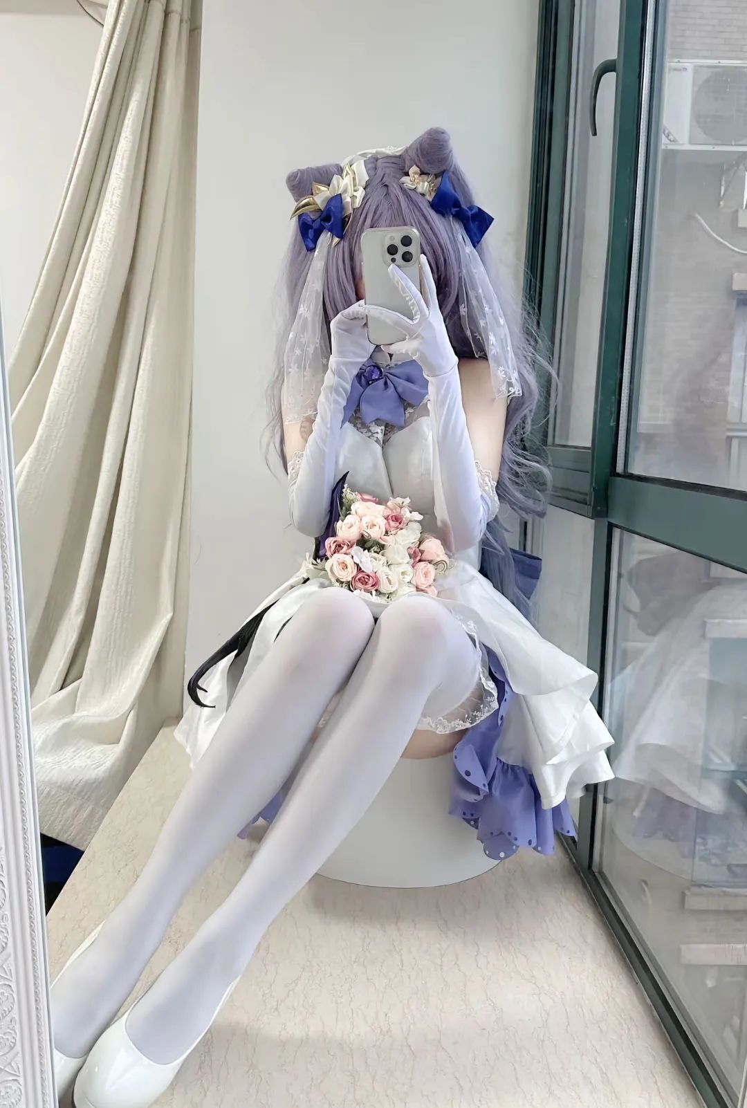 原神cso：白丝+婚纱，花嫁刻晴谁不爱？女仆胡桃古灵精怪！泳装心海太清凉了，花嫁神子让人狂喜！