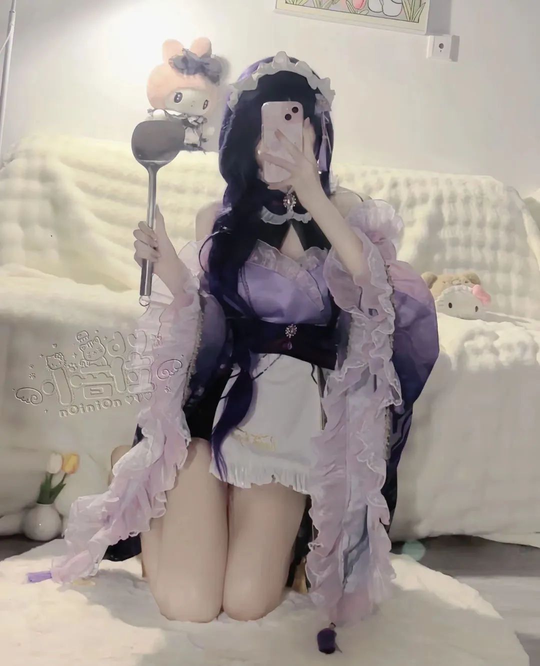 原神cos：黑丝+紧身皮衣，甘雨太御了！泳装绫华让人狂喜！女仆装雷神太萌了！白丝邪魅刻晴也不错！