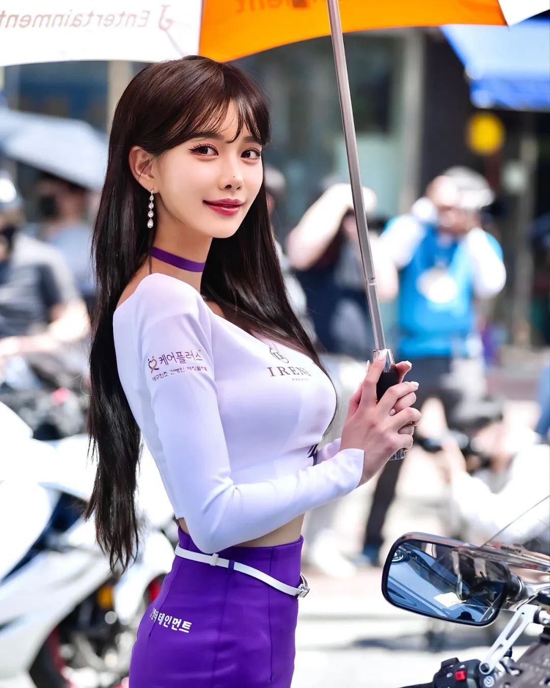 韩国车模 | 甜美长相大长腿，性感妖娆好身材！