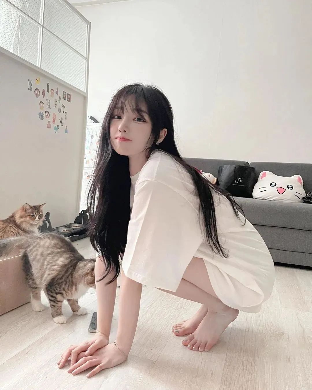 韩国美女主播kyung，甜美可爱的“清新系”女神