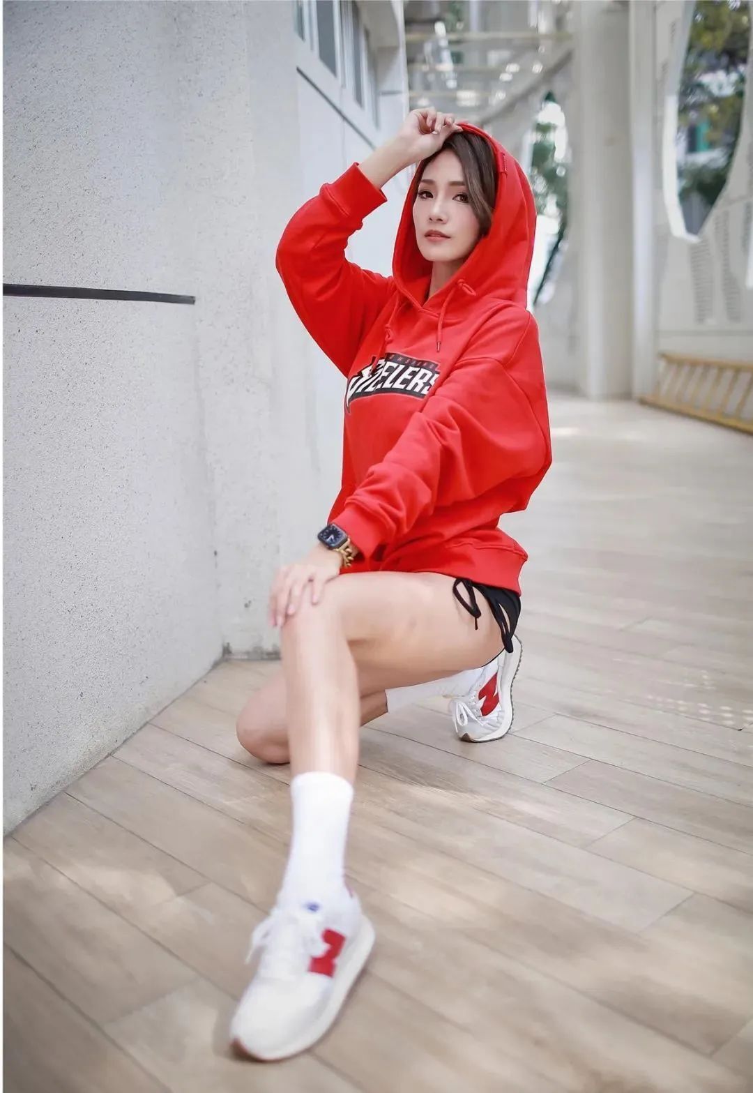 台湾网红茵茵，充满青春活力的美女模特