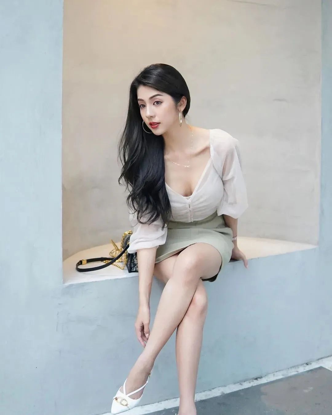 马来西亚网红mika，拥有高贵气质的高冷女神