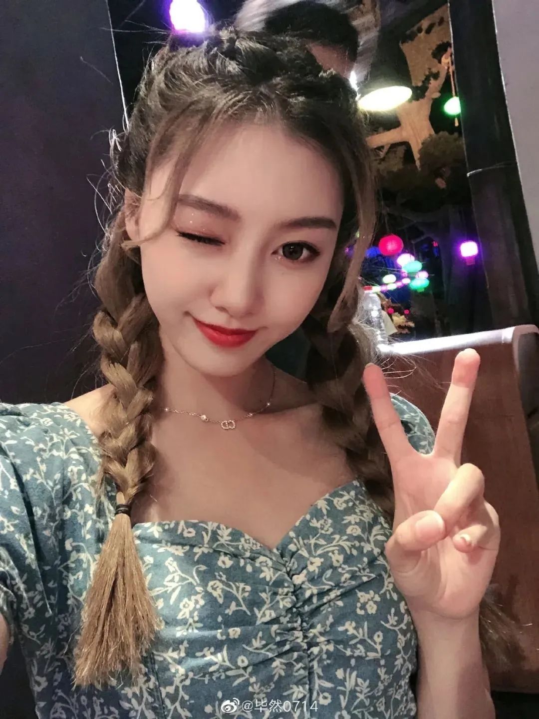 国产网红毕然，甜美指数爆表的气质女神