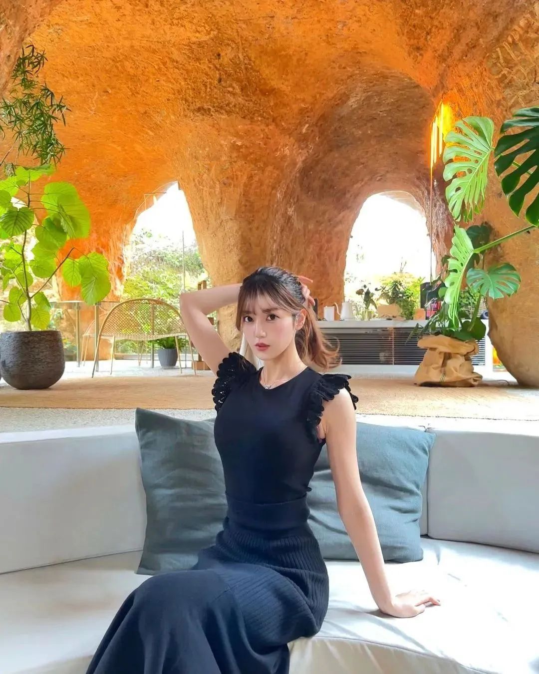 日本网红阿部夏树，拥有顶级梨型身材的绝美模特