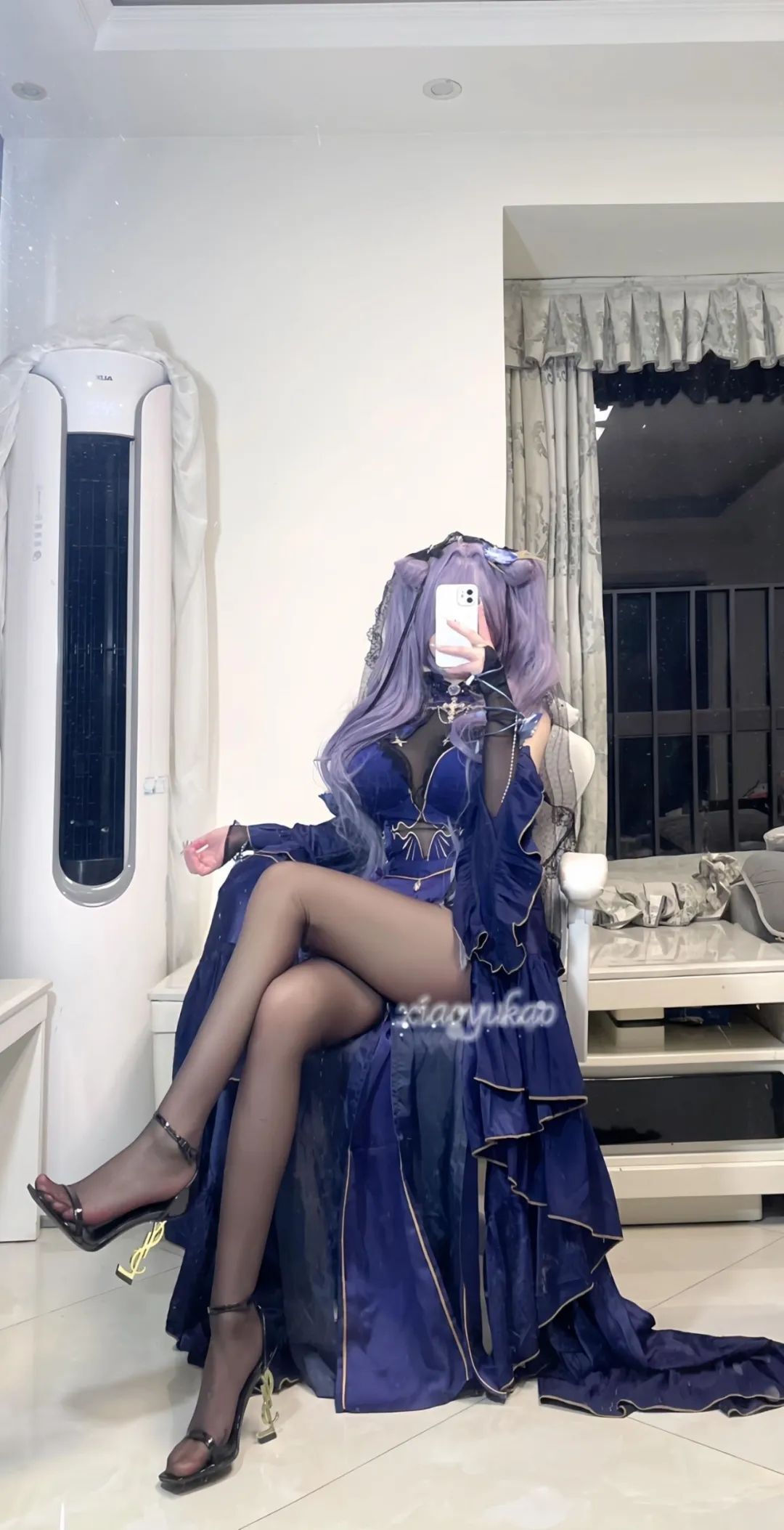 原神cos合集：兔女郎甘雨！雪白婚纱神子！赛车女郎申鹤！白色制服雷神太顶级了！