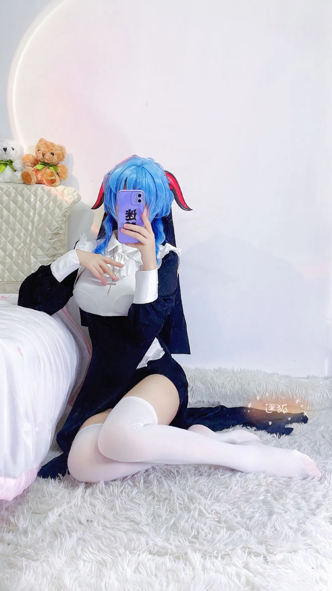 原神cos：女士仰视视角太顶了！泳装神子刻晴让人狂喜！修女服甘雨涩气拉满！