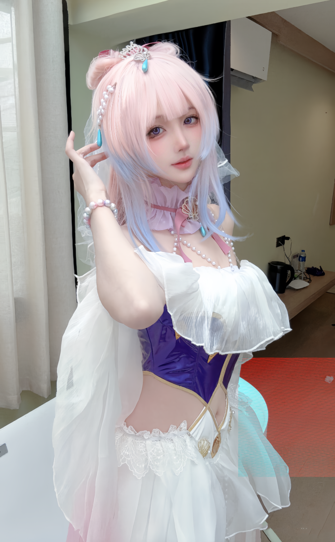 原神cos：兔女郎心海，女仆申鹤绫华，旗袍雷神谁见过？刻晴穿婚纱太美了！