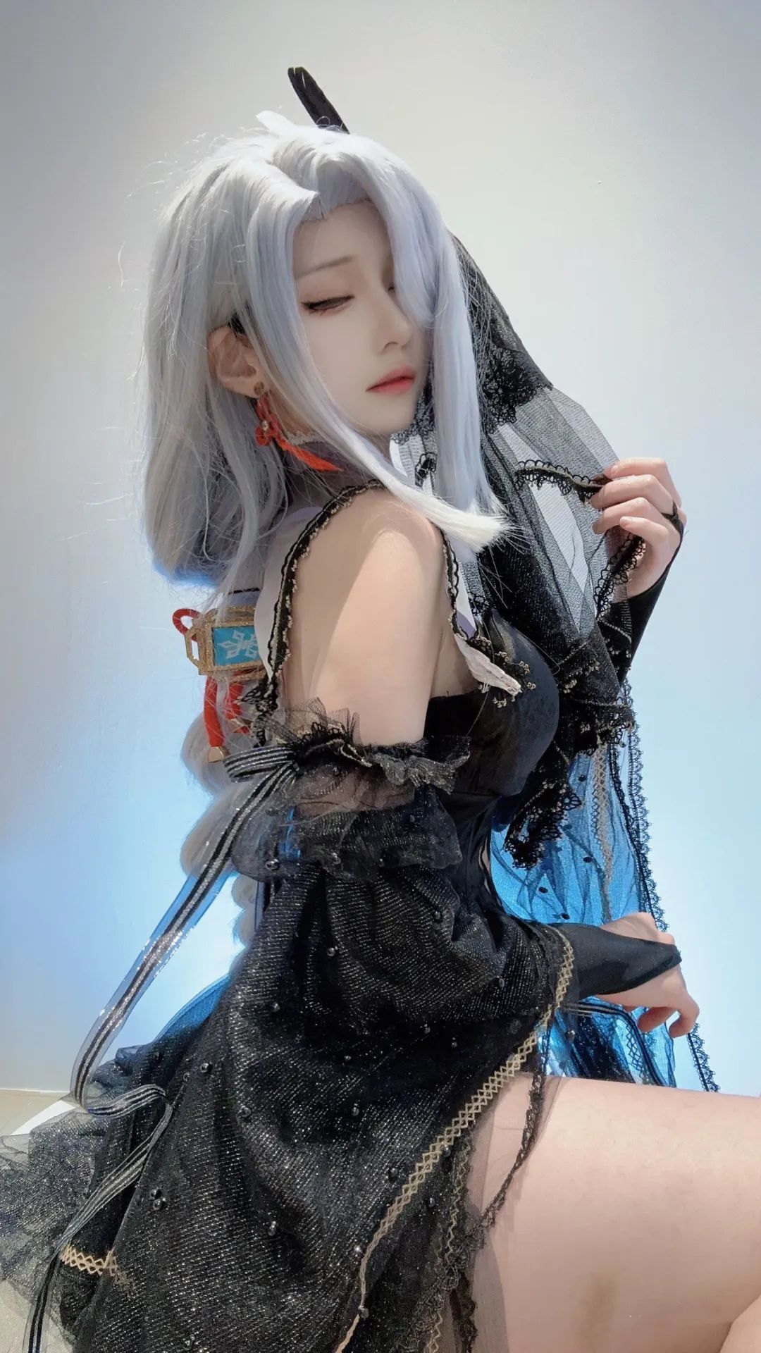 原神cos：黑丝+皮衣，甘雨刻晴太魅了！修女神子，泳装绫华，将军大人的浴衣如何？