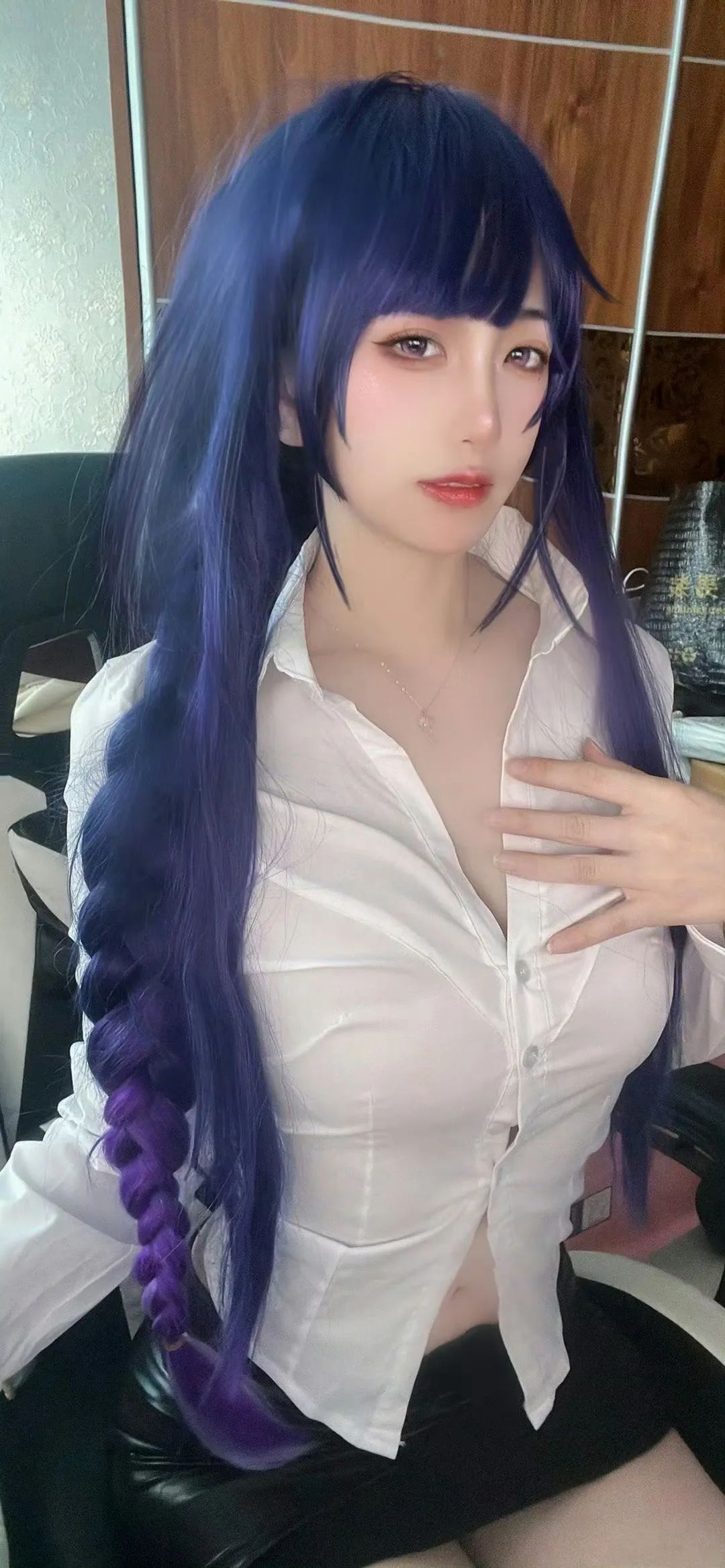 原神cos：白丝+短裤，OL制服雷神太顶了！护士装刻晴，泳装神子美爆了！