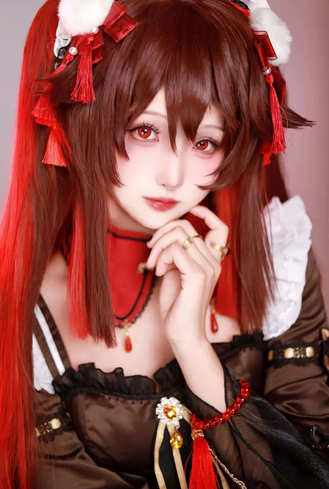 原神cos：白丝+护士装，刻晴让人狂喜！黑丝旗袍甘雨，ol制服雷神，双马尾女仆莫娜！