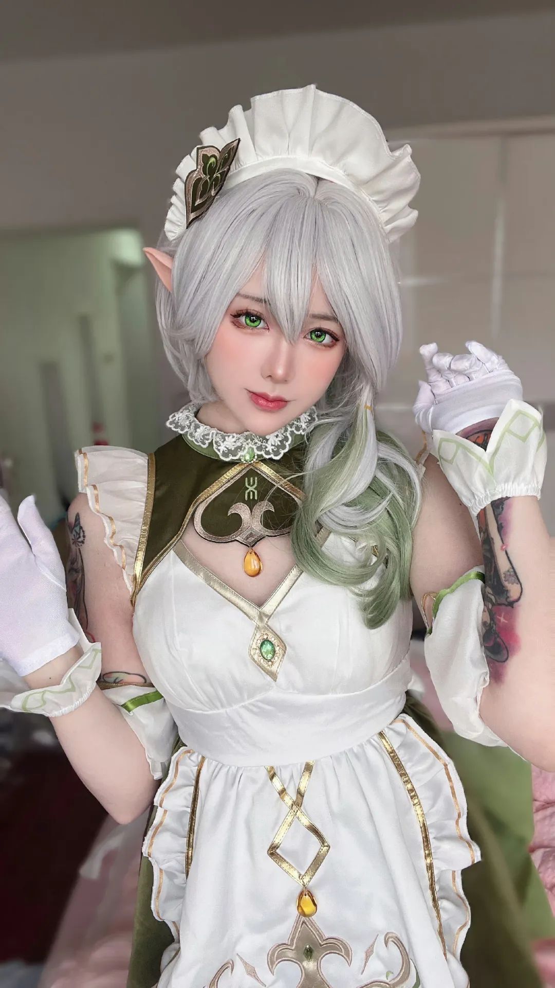 原神cos：兔女郎心海，旗袍装申鹤！白丝邪魅装刻晴！女仆装草神，制服雷神，修女装甘雨太顶了！