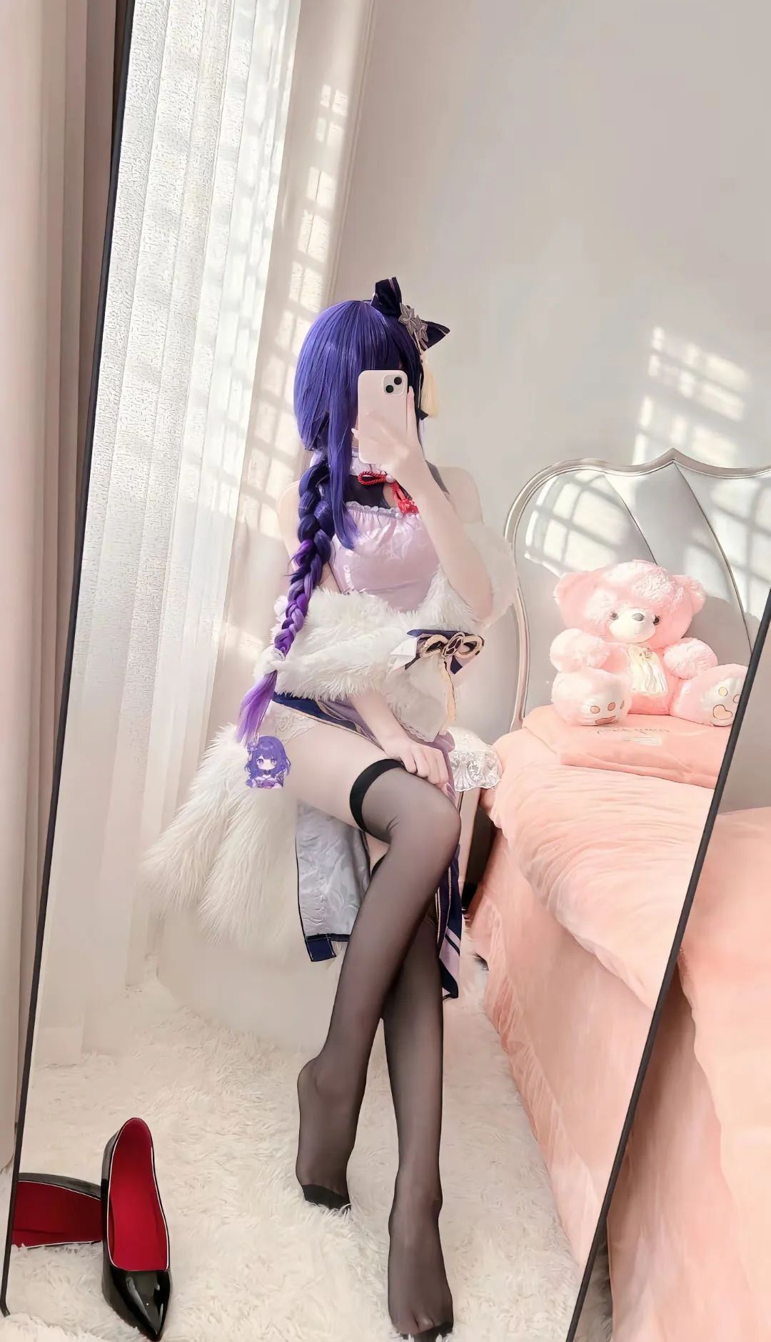 原神cos：白丝+婚纱，花嫁刻晴超可爱！白丝婚纱绫华更不错！黑丝旗袍雷神，女仆莫娜我爱了！
