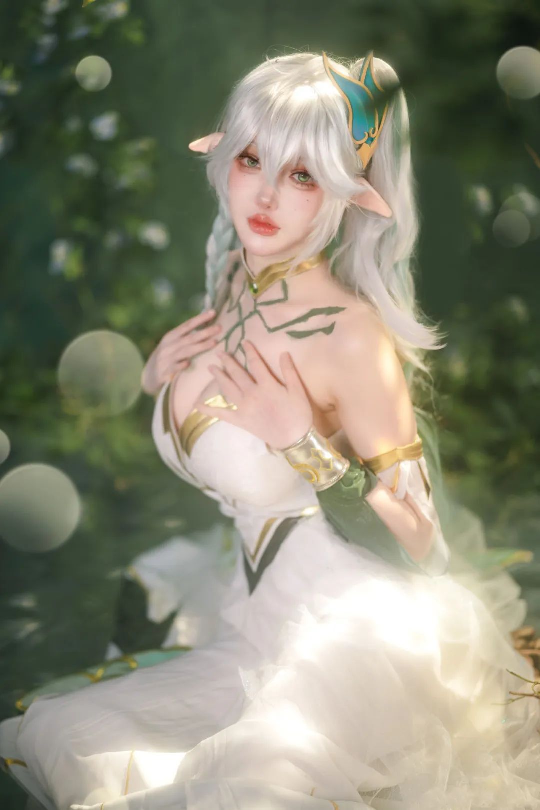 原神cos：白丝制服刻晴太好看了！御姐申鹤旗袍！大草神，雷神女仆装，泳装神子我爱了！