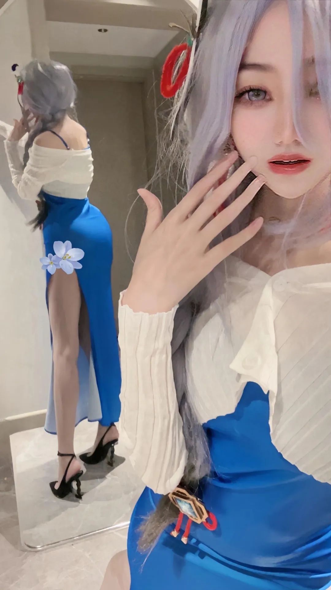 原神cos：白丝+兔女郎，心海太萌了！泳装妮露，雷神女仆，旗袍甘雨，红色旗袍申鹤太顶了！