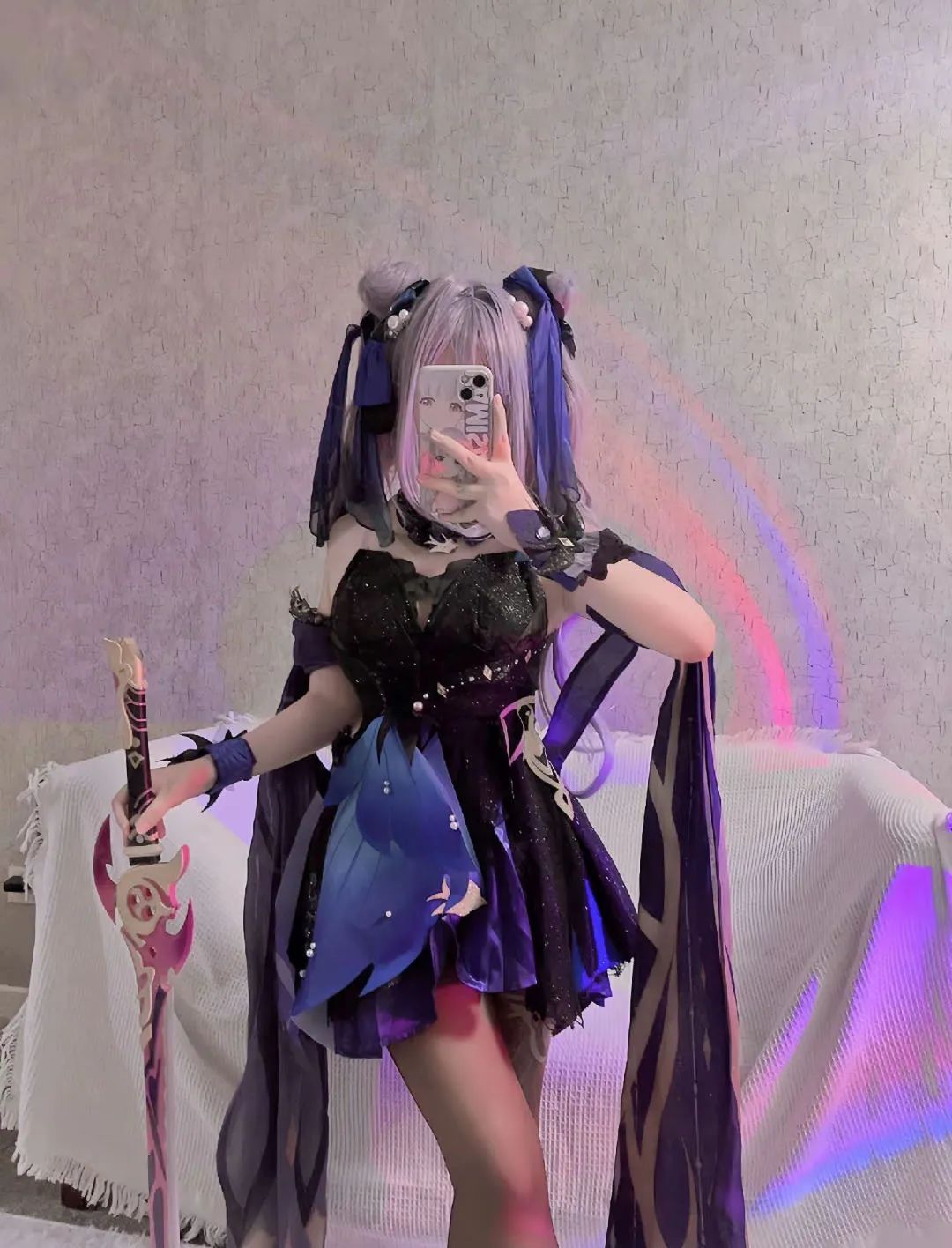 原神cos：黑丝+皮裤，兔女郎甘雨太顶了！白丝制服刻晴！女仆绫华雷神让人狂喜！黑丝旗袍申鹤！