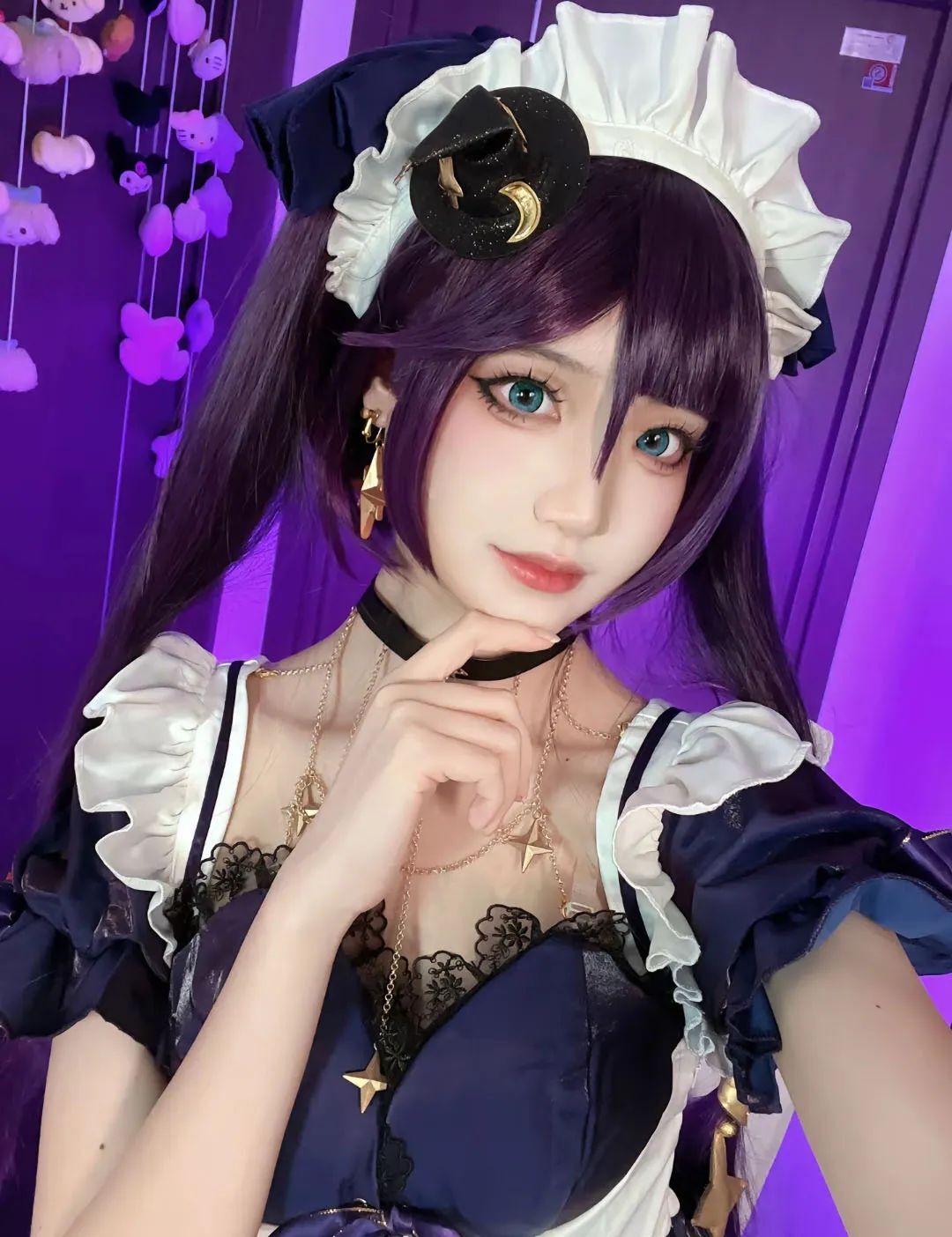 原神顶级cos：甘雨紫色纱裙太可爱了！女仆莫娜，花嫁神子，泳装申鹤，浴袍雷神太漂亮了！