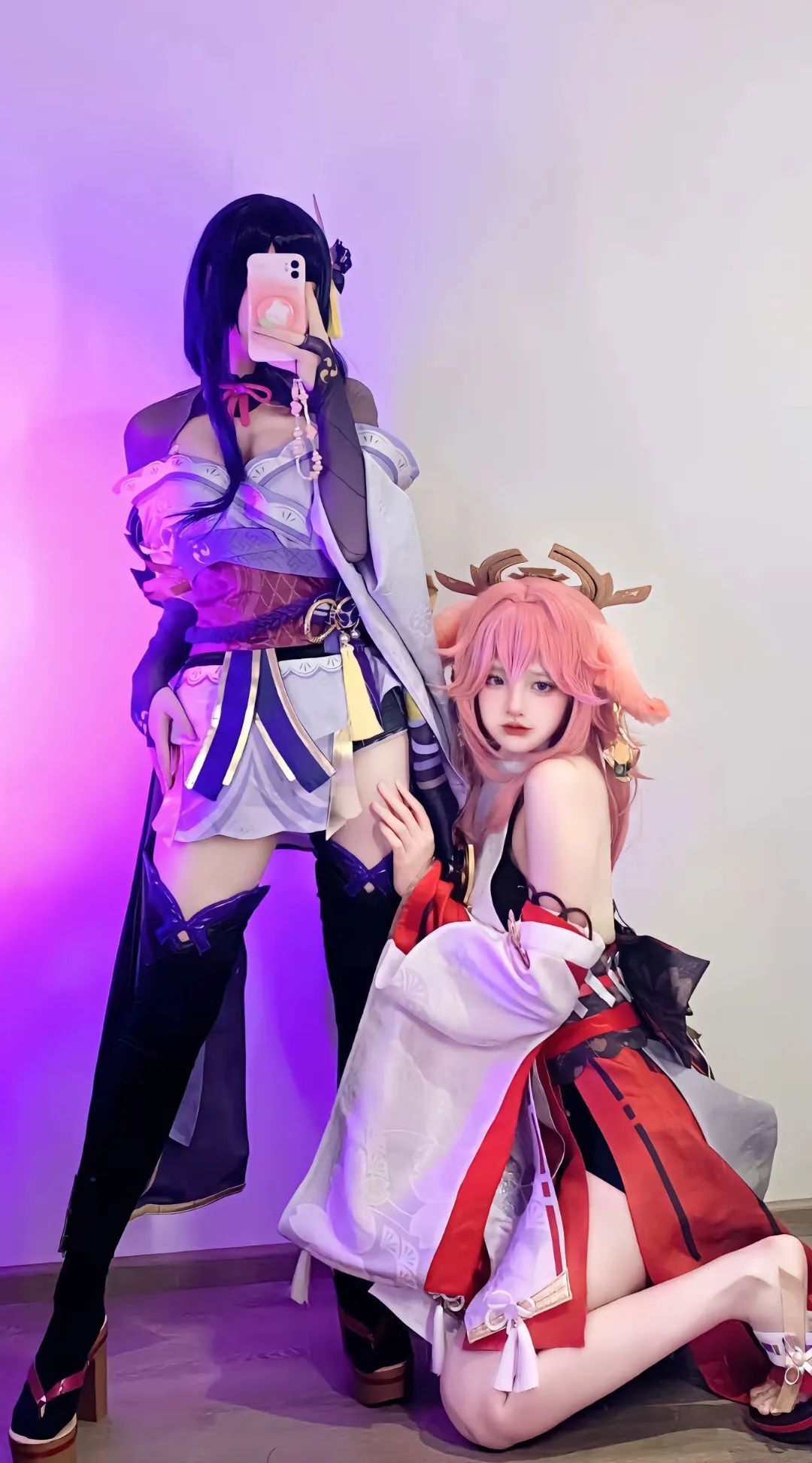 原神cos：勒肉黑丝+女仆装，申鹤好温柔！运动衣甘雨太顶了！白丝婚纱刻晴像极了初恋！