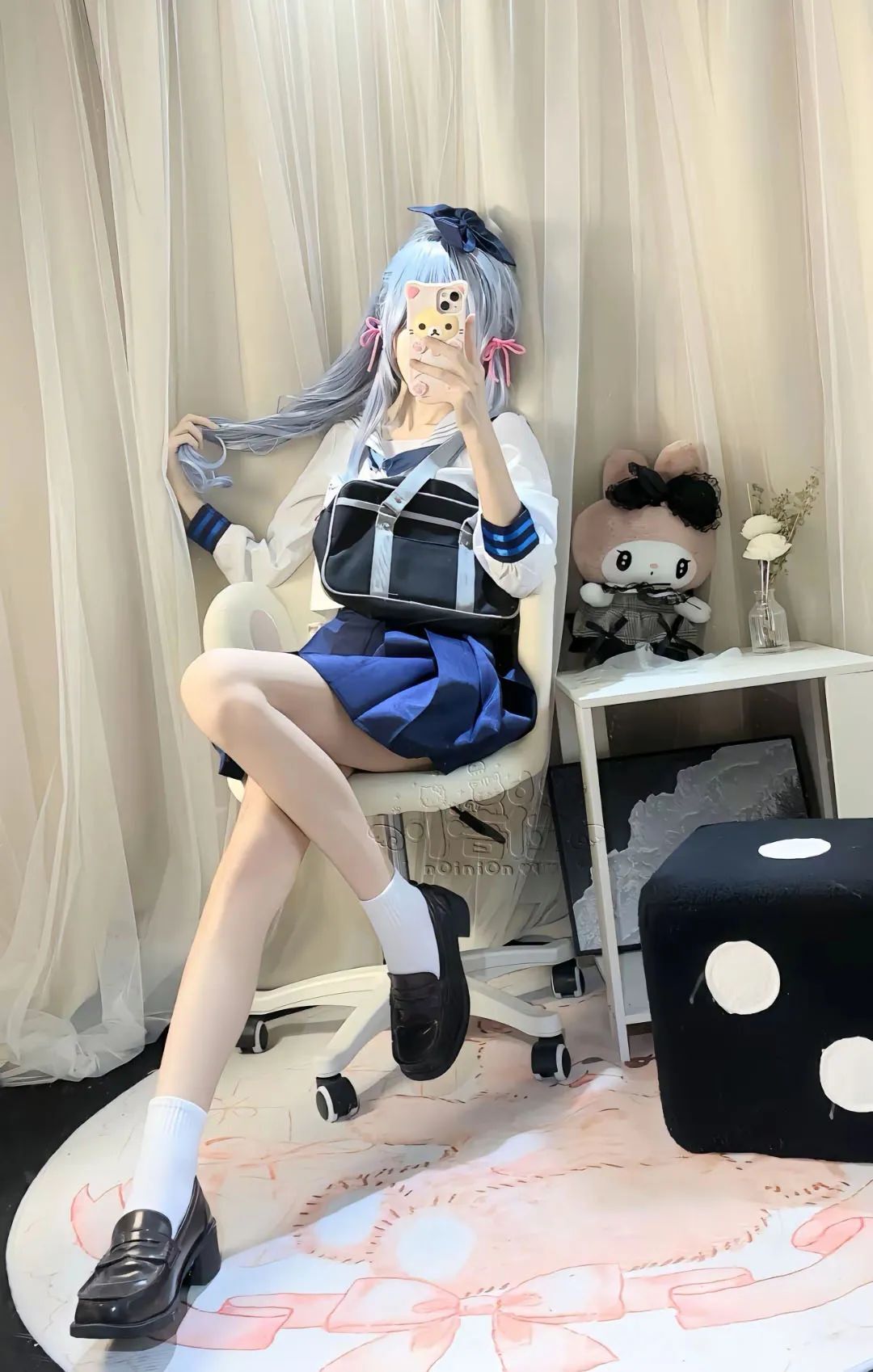 原神cos：黑丝+紧身皮衣，甘雨太御了！泳装绫华让人狂喜！女仆装雷神太萌了！白丝邪魅刻晴也不错！