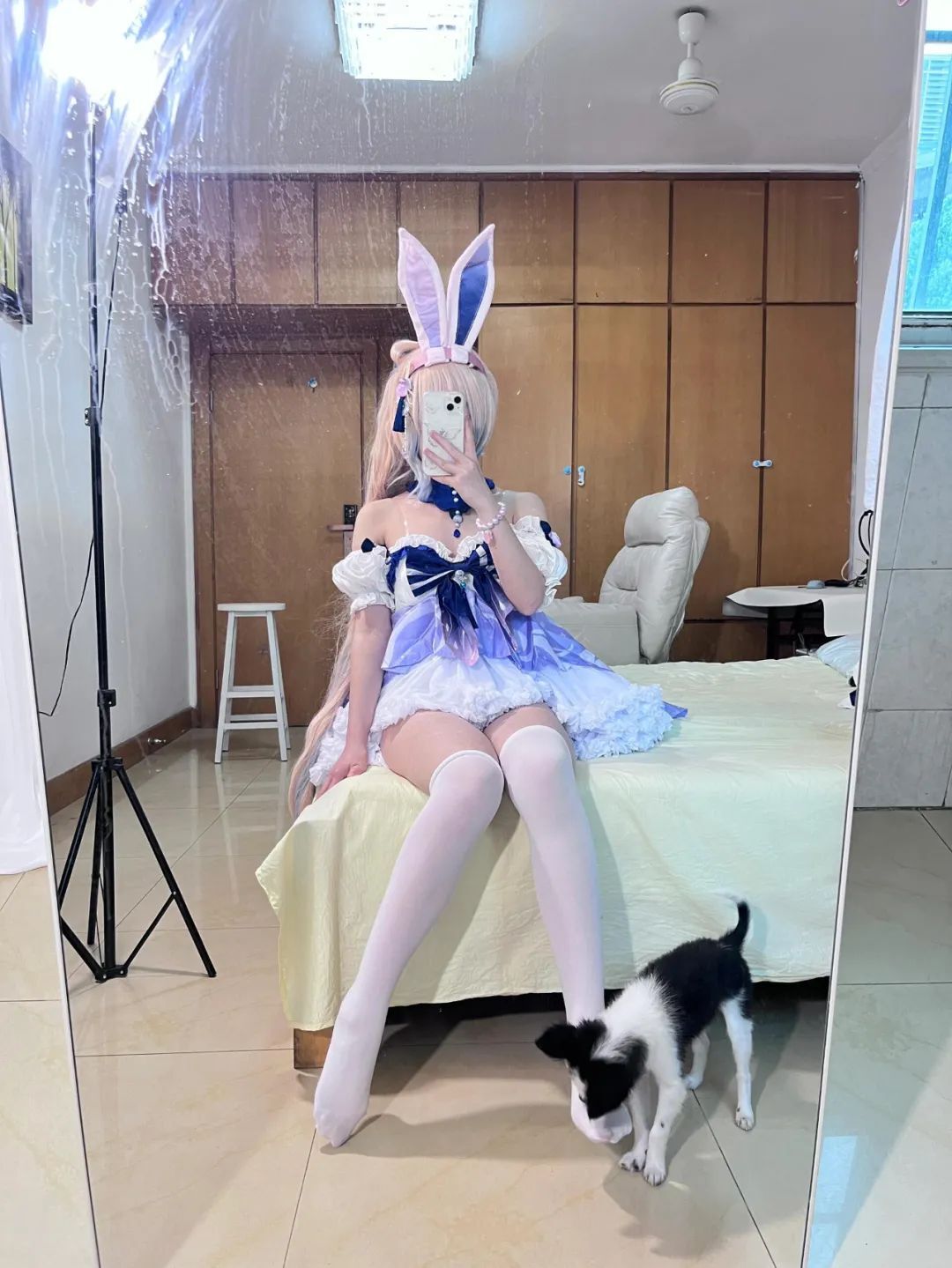 原神cos：白丝+超短裙，兔女郎心海太美了！申鹤黑丝大长腿让让人无法拒绝！白丝婚纱甘雨让人狂喜！