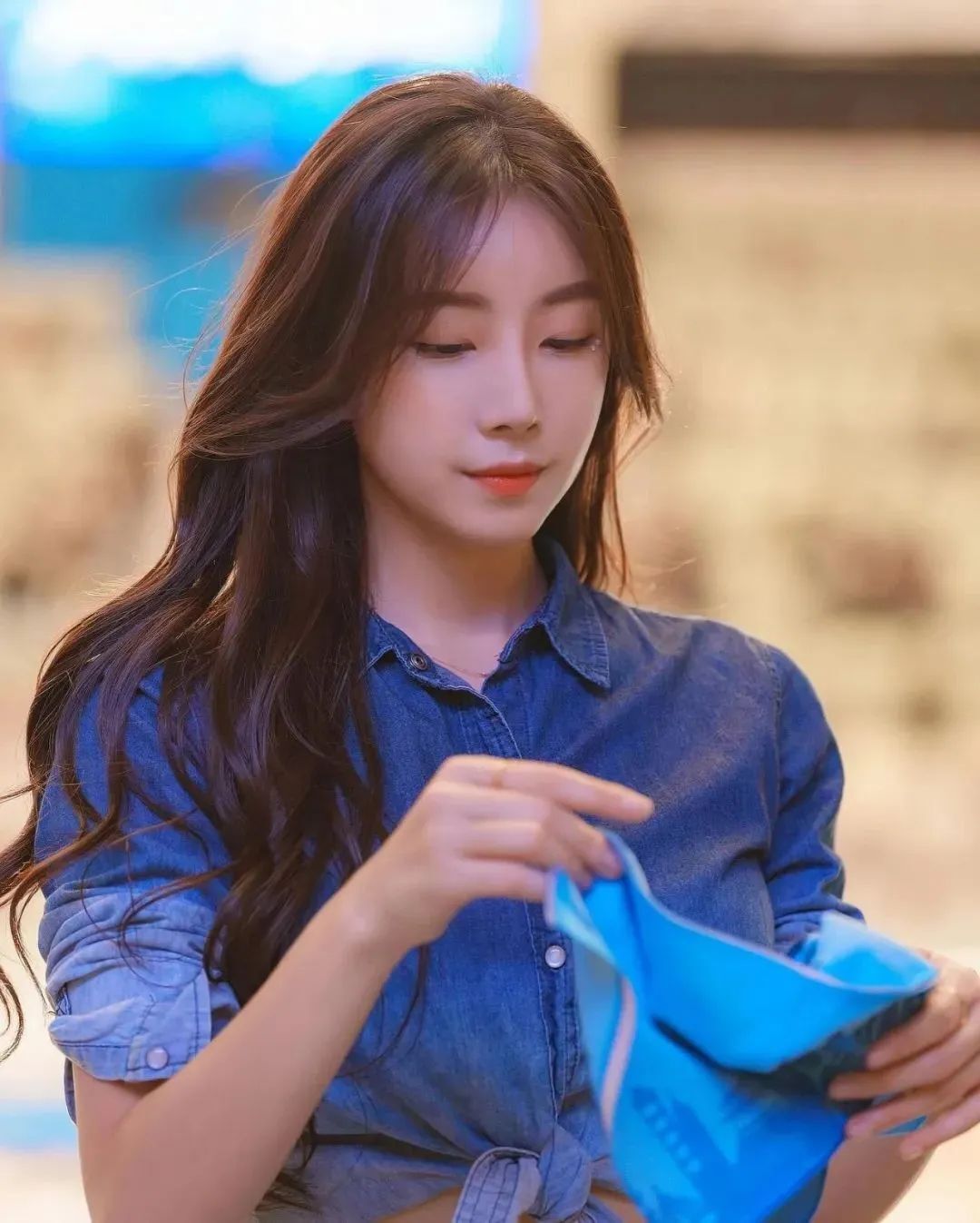 韩国顶级网红美女，长相甜美迷人的啦啦队女神