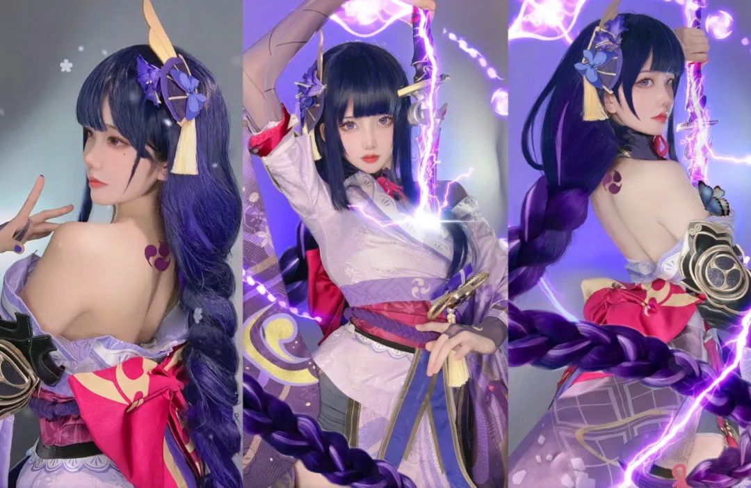原神cos：萍姥姥回归少女容颜！雷神胸口拔刀太甜了！大草神可爱爆了！