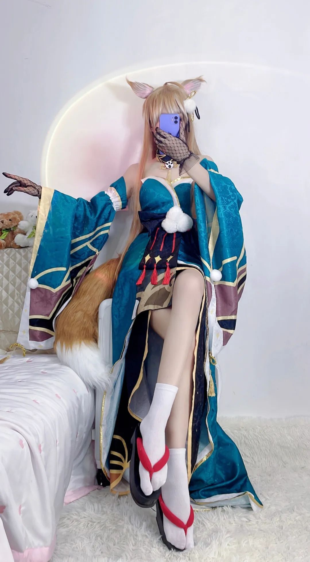 原神cos：女士大长腿太霸气了！秘书甘雨真乖巧！七七终于变大了！