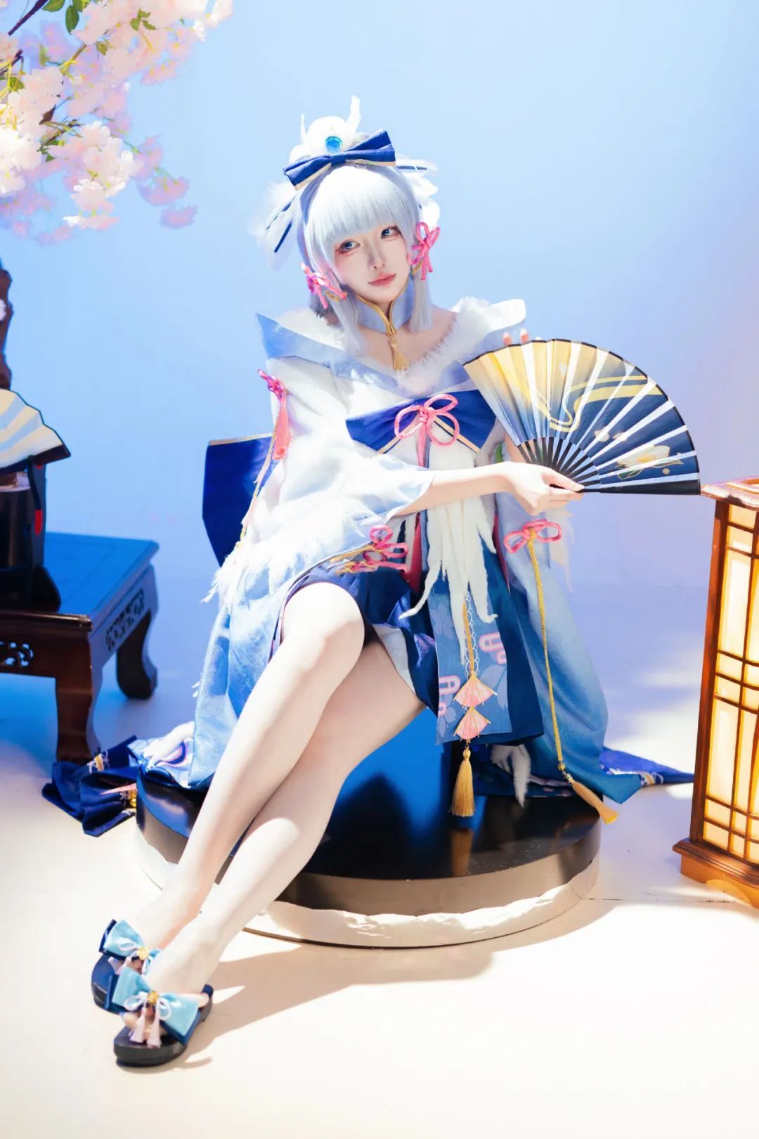 原神cos：白丝+护士装，刻晴涩气拉满！旗袍申鹤，她的丝袜，比我命长！