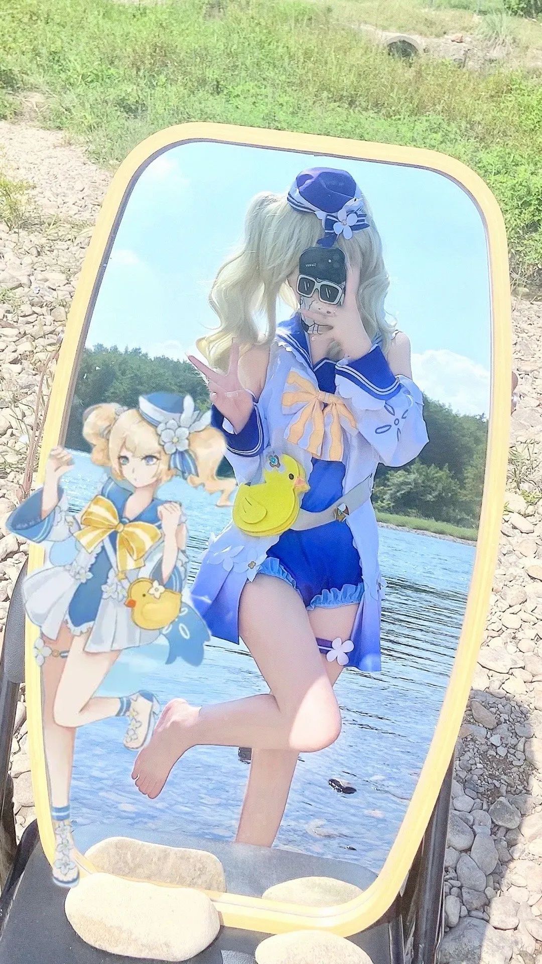 原神cos：太养眼了！绫华白丝水手服真乖巧！裸足和服雷神，女仆甘雨真不错！