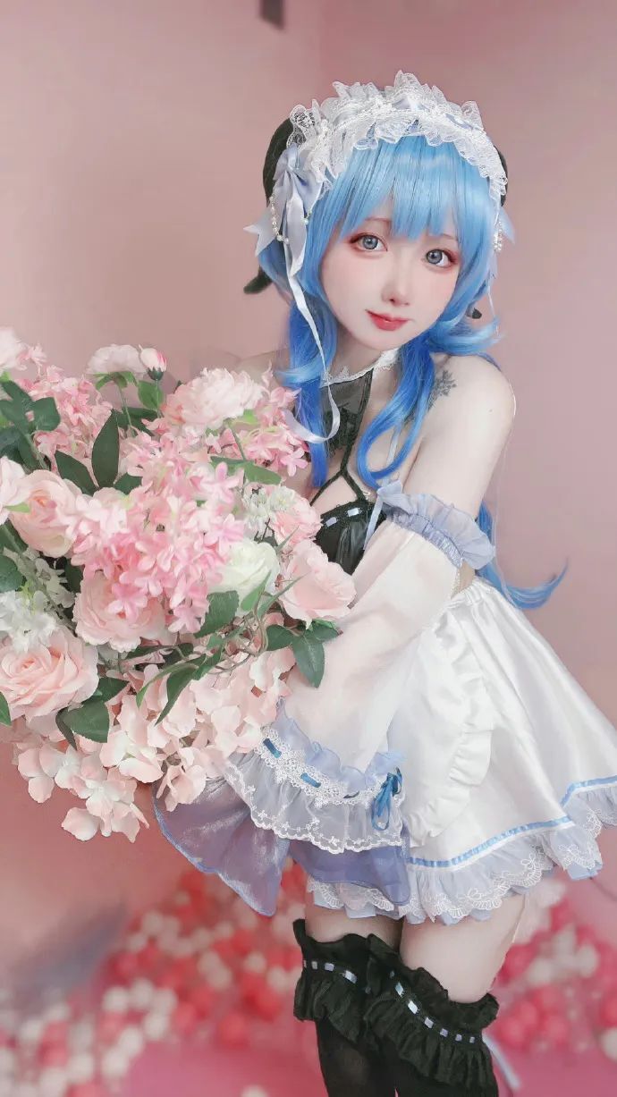 原神cos：白丝+护士，制服刻晴果然耐看！申鹤紧身衣，女仆胡桃甘雨太可爱了！