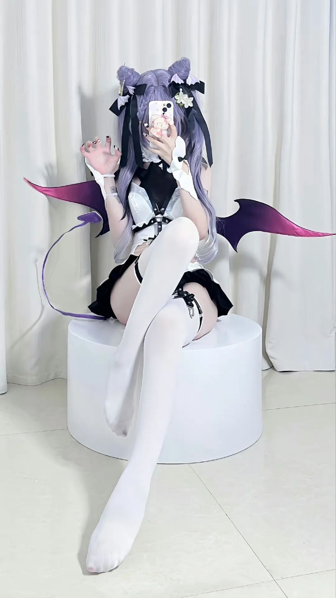 原神cos：单边白丝+婚纱，八重让人狂喜！魅魔刻晴，修女甘雨，雷神太顶了！