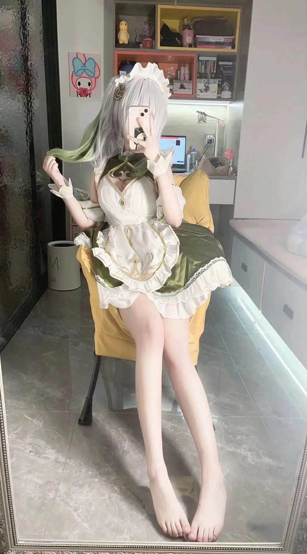 原神cos：兔女郎夜兰，JK甘雨太漂亮了！短裤申鹤真顶级！女仆装草神荧妹可爱爆了！