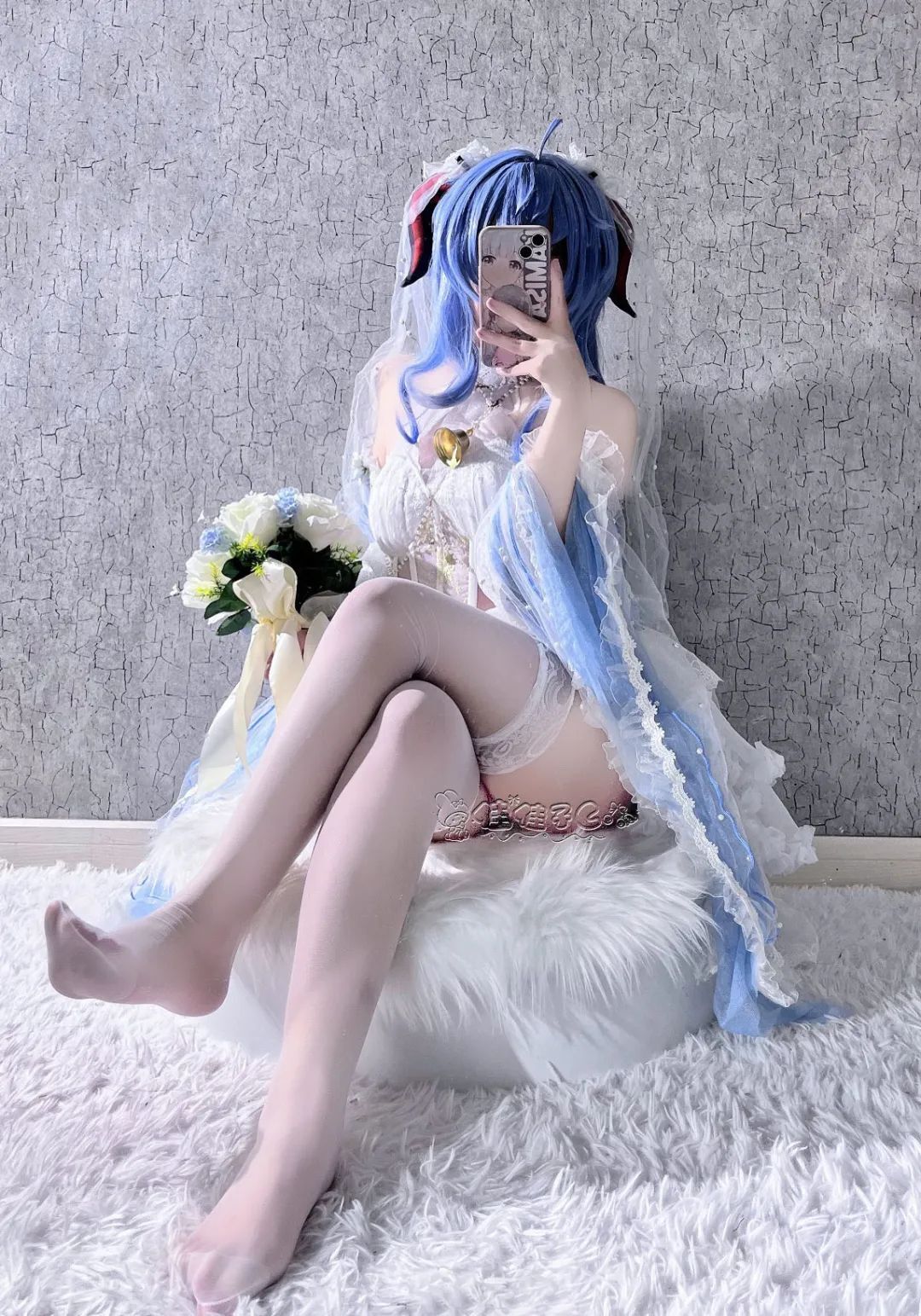 原神cos：白丝+婚纱，花嫁刻晴绫华美爆了！泳装心海，旗袍申鹤，兔女郎甘雨让人狂喜！
