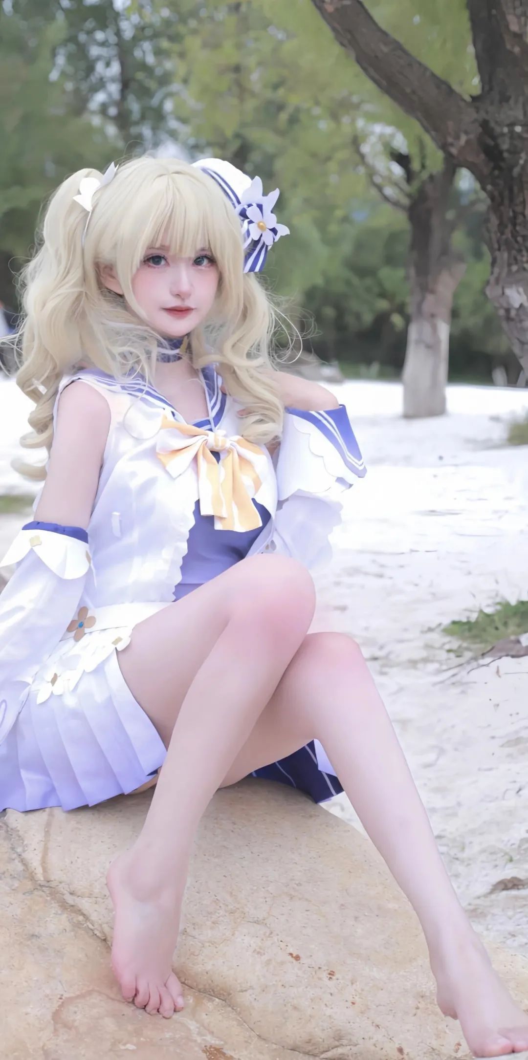 原神cos：女仆甘雨一脸娇羞！泳装心海太美了！抹胸装申鹤太御了，女仆宵宫，泳装芭芭拉我爱了！