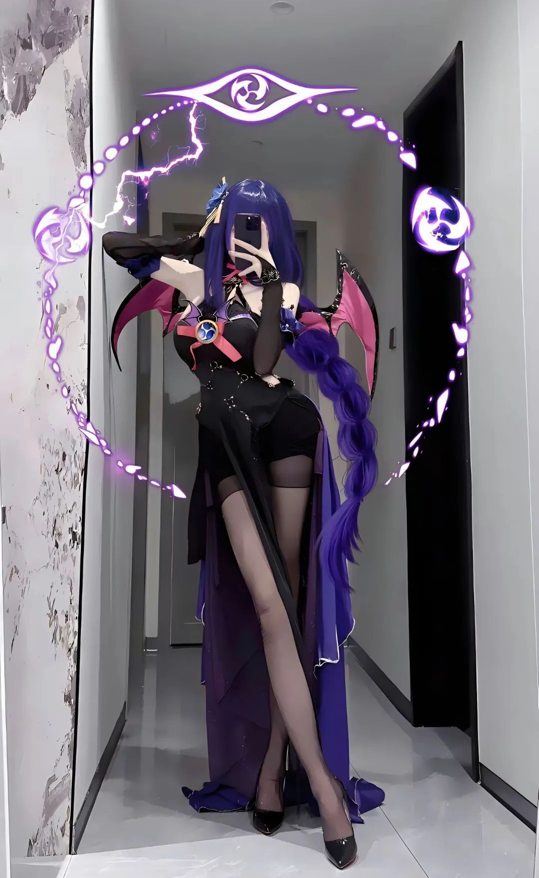 原神cos：黑丝制服雷神太顶了！兔女郎甘雨身材绝佳！黑丝旗袍申鹤，JK绫华我爱了！