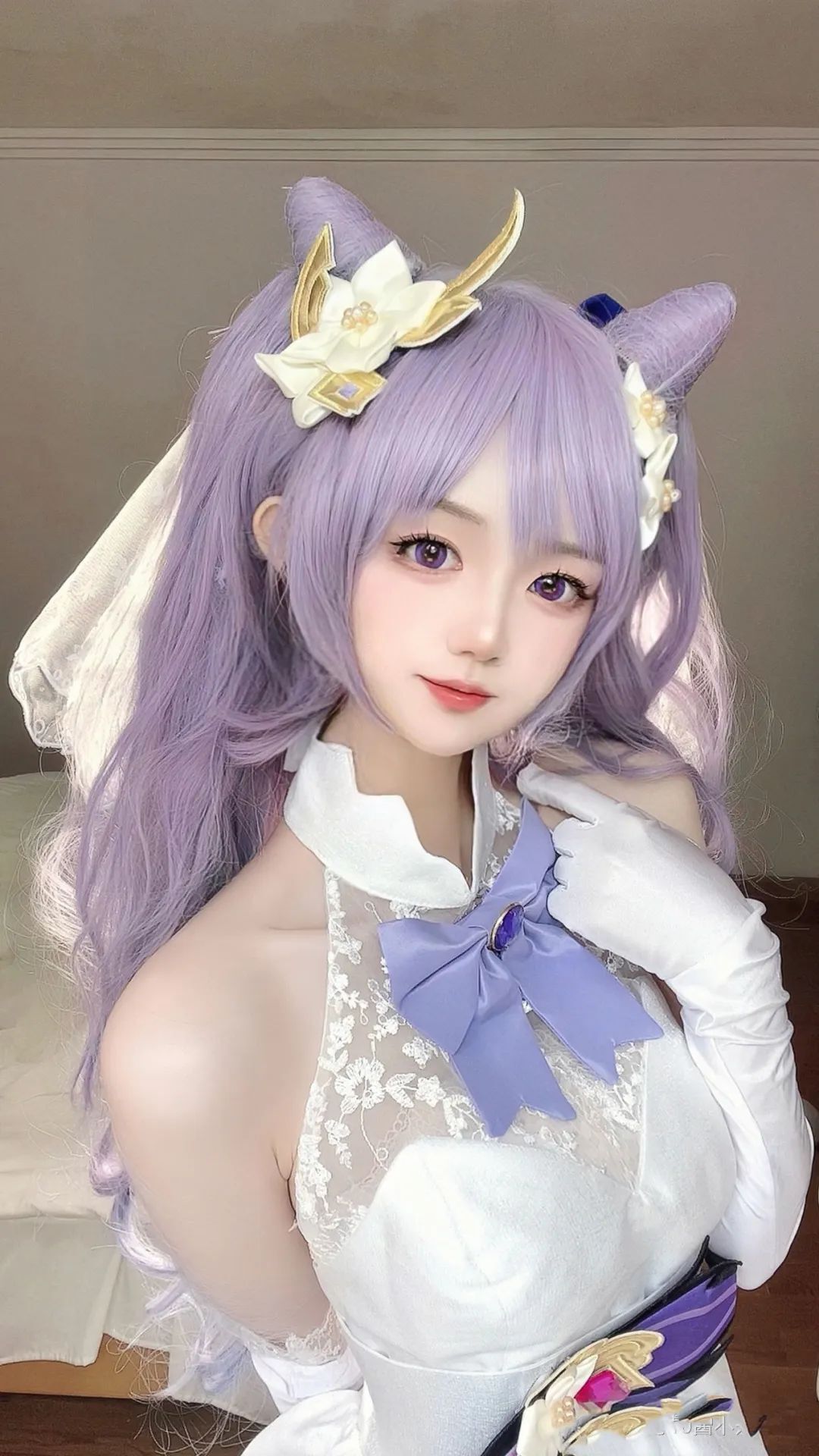 原神cos：汉服甘雨真是美爆了！绫华大小姐连衣裙真是绝美！黑丝菲谢尔，白月光归终我爱了！