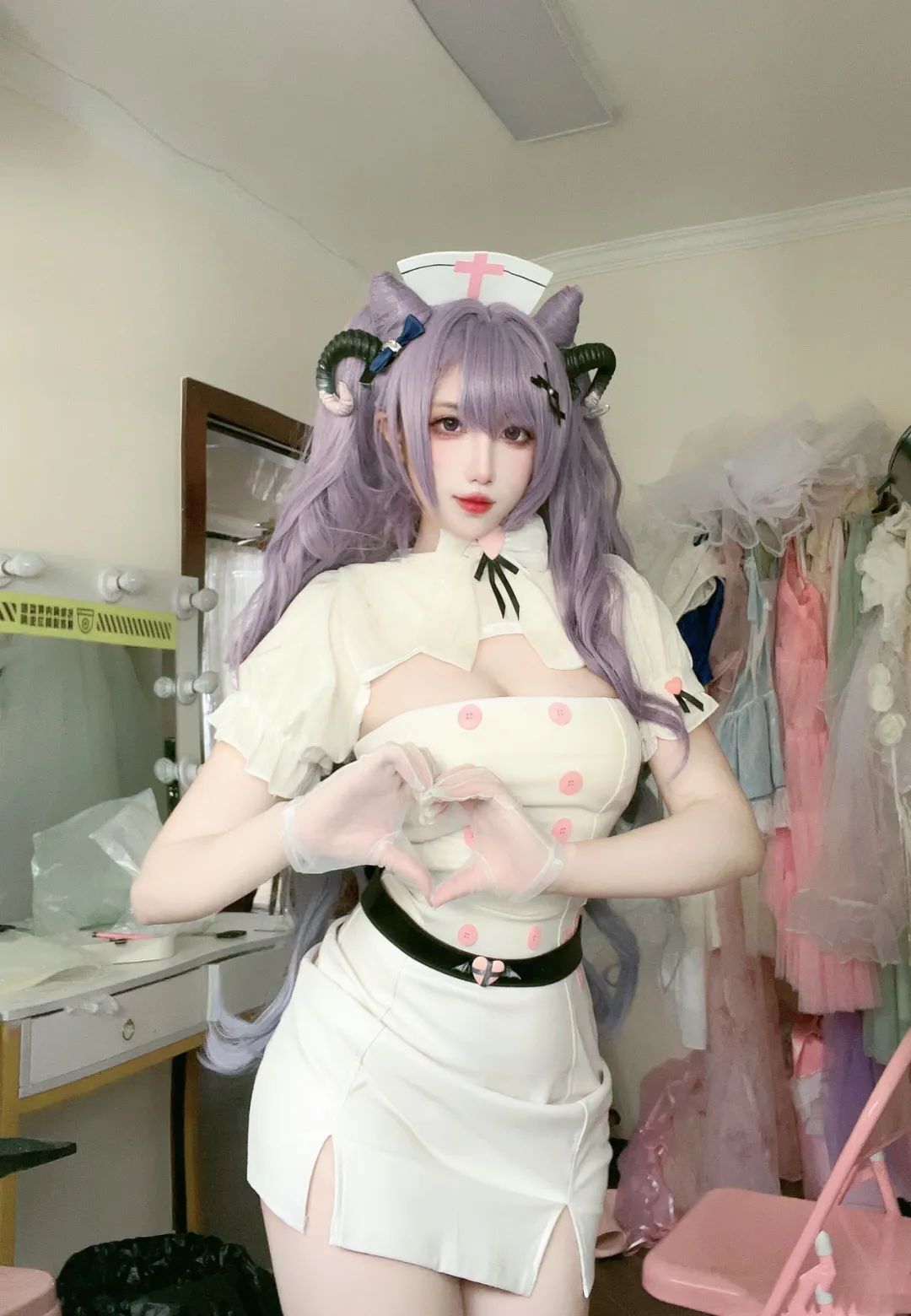 原神cos：白丝+制服，护士刻晴太美了！OL制服雷神太顶了！申鹤仙女装让人狂喜！