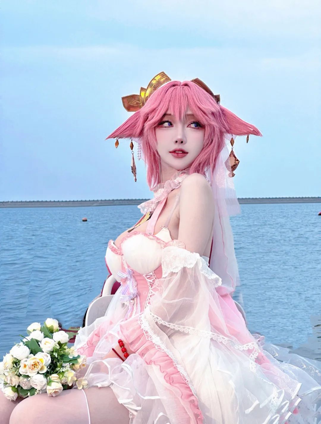 原神cos：黑丝+旗袍，申鹤太美了！女士大长腿真好看！邪魅雷神，神子大人的旗袍装太顶级了！