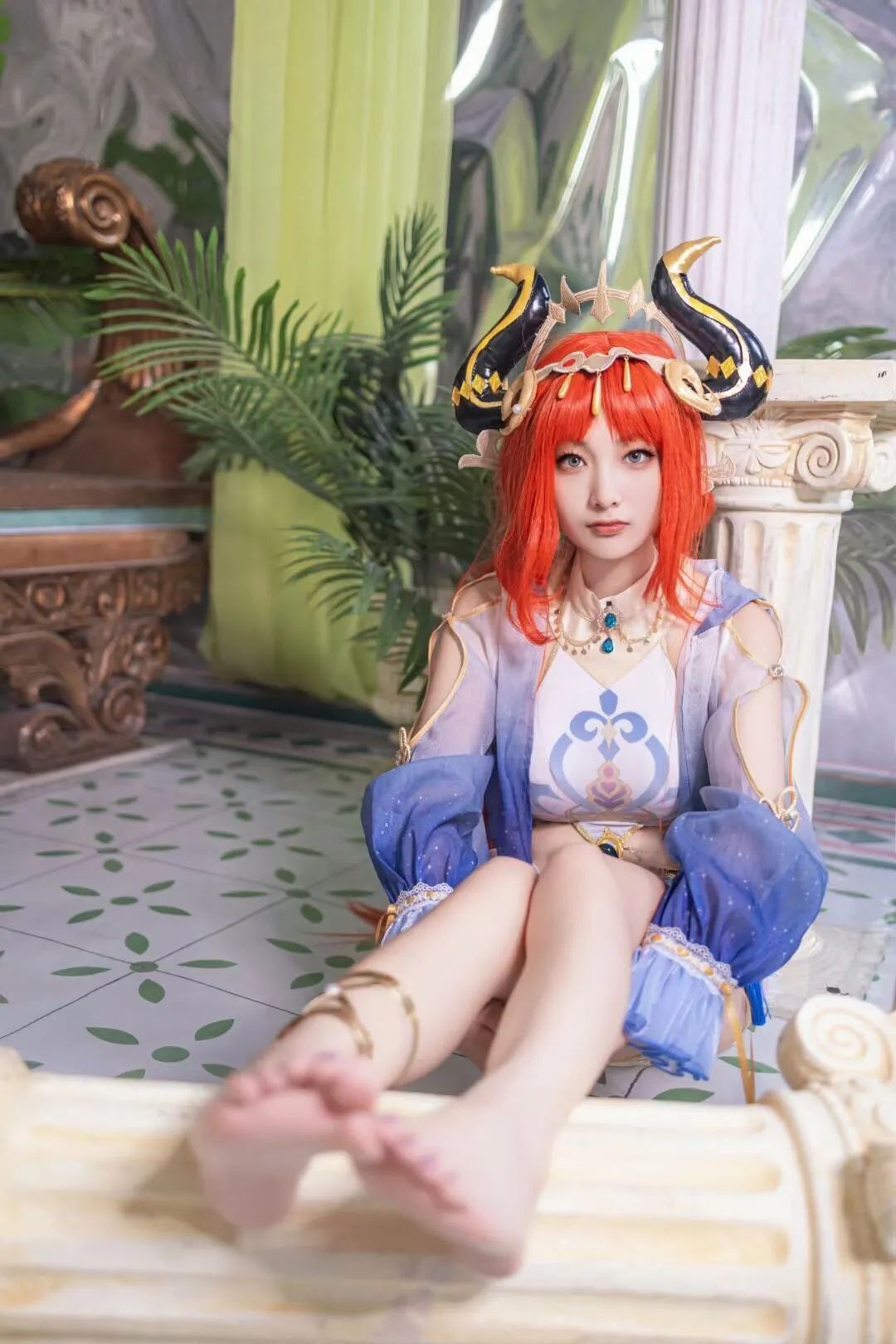 原神cos：白丝+兔女郎，心海太萌了！泳装妮露，雷神女仆，旗袍甘雨，红色旗袍申鹤太顶了！