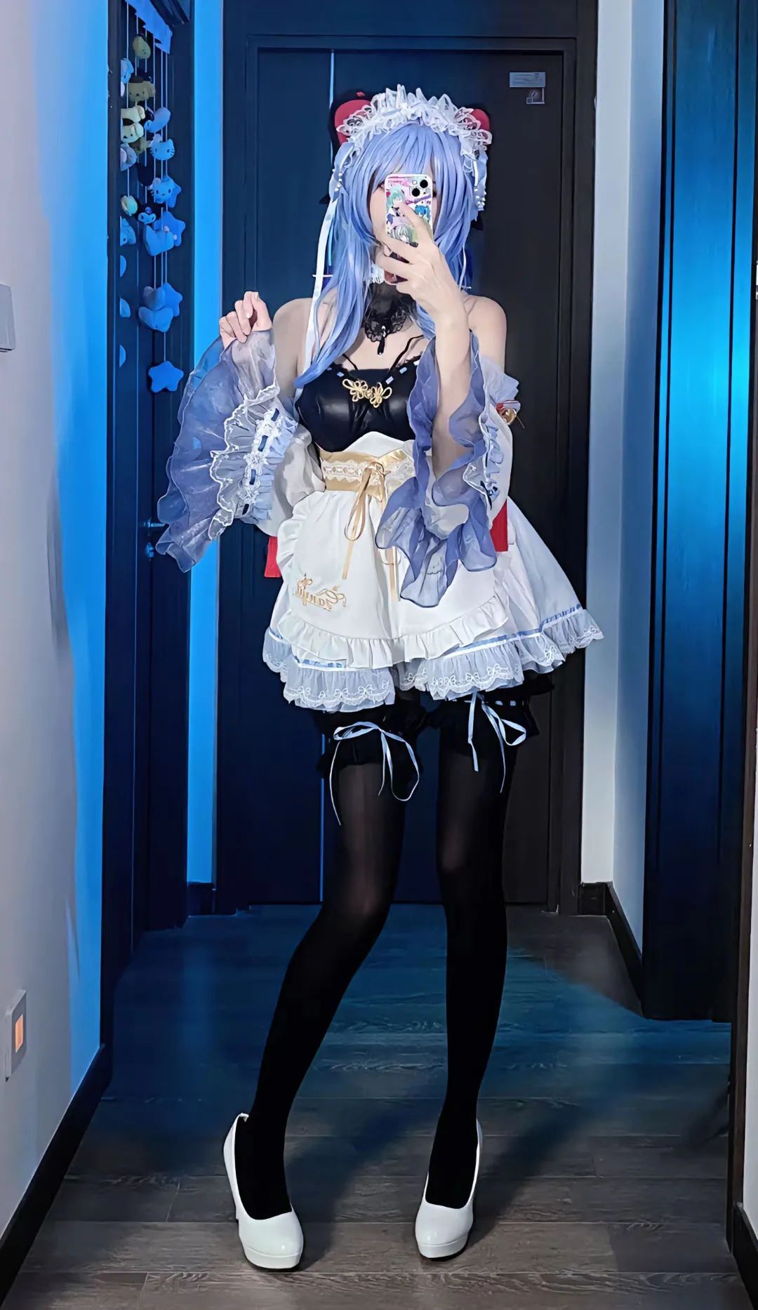 原神cos：黑丝+双马尾，女仆莫娜太美了！泳装妮露，和服雷神，绮良良表情太萌了！