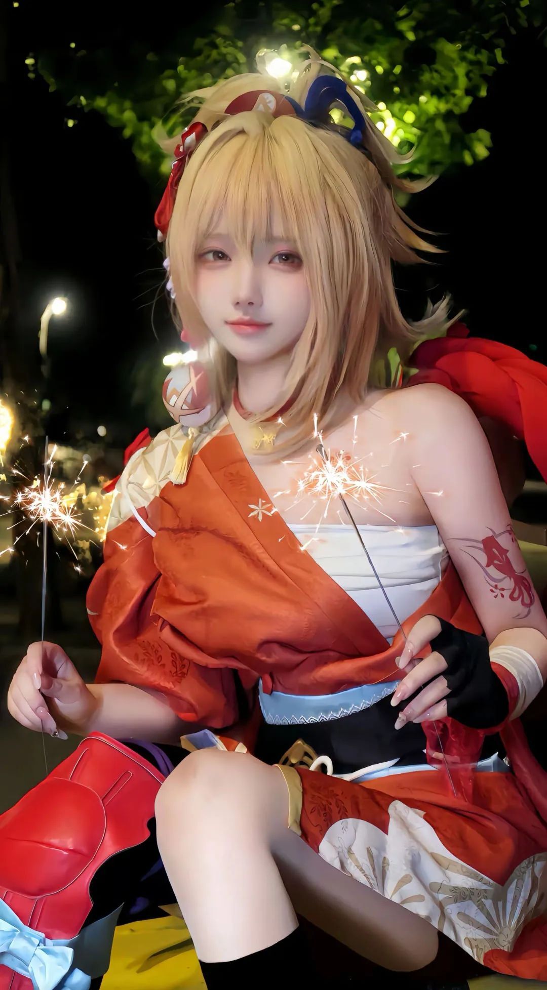 原神cos：校服宵宫太清纯了！黑丝旗袍申鹤御出新高度！女仆甘雨，刻晴笑容超甜！