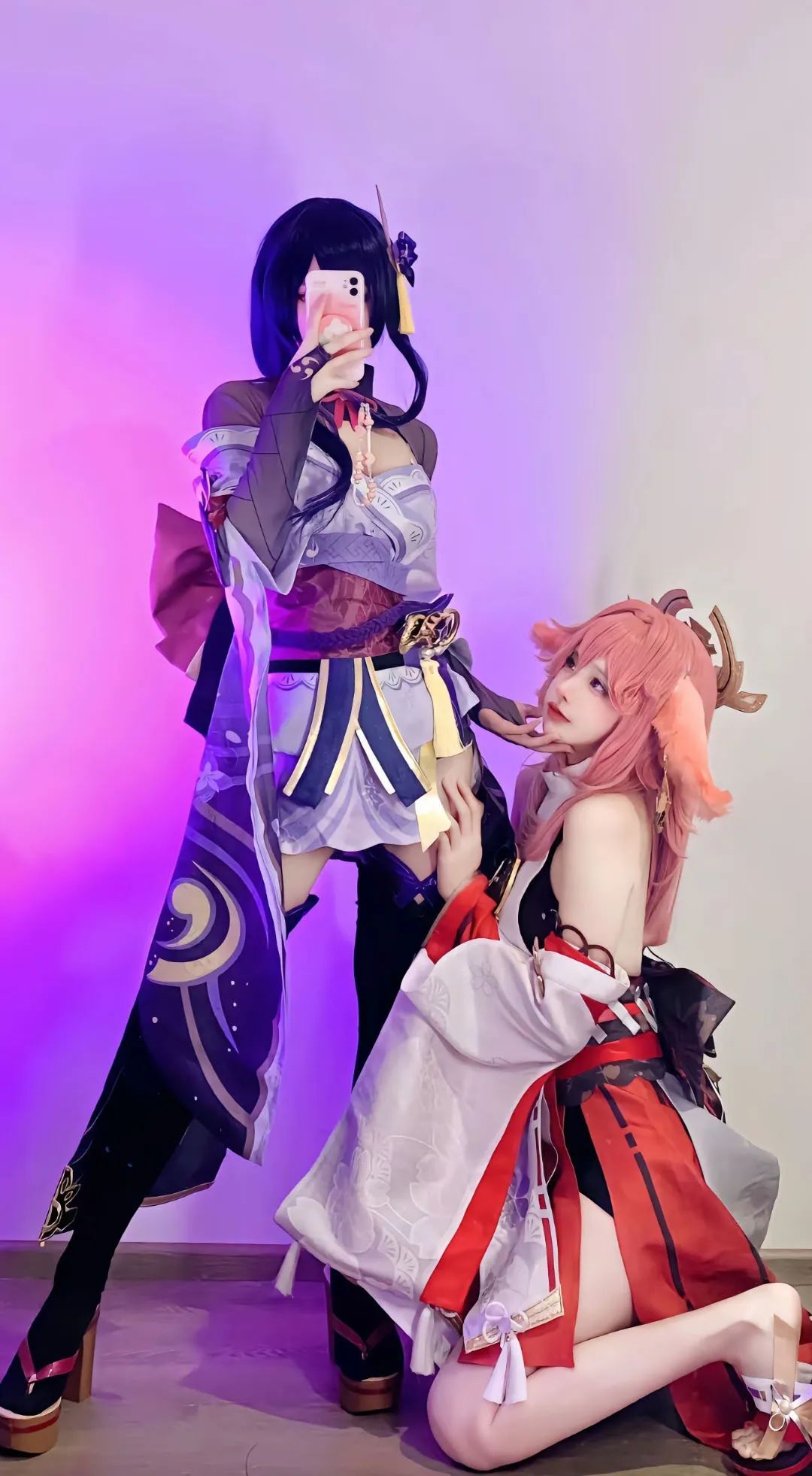 原神cos：勒肉黑丝+女仆装，申鹤好温柔！运动衣甘雨太顶了！白丝婚纱刻晴像极了初恋！